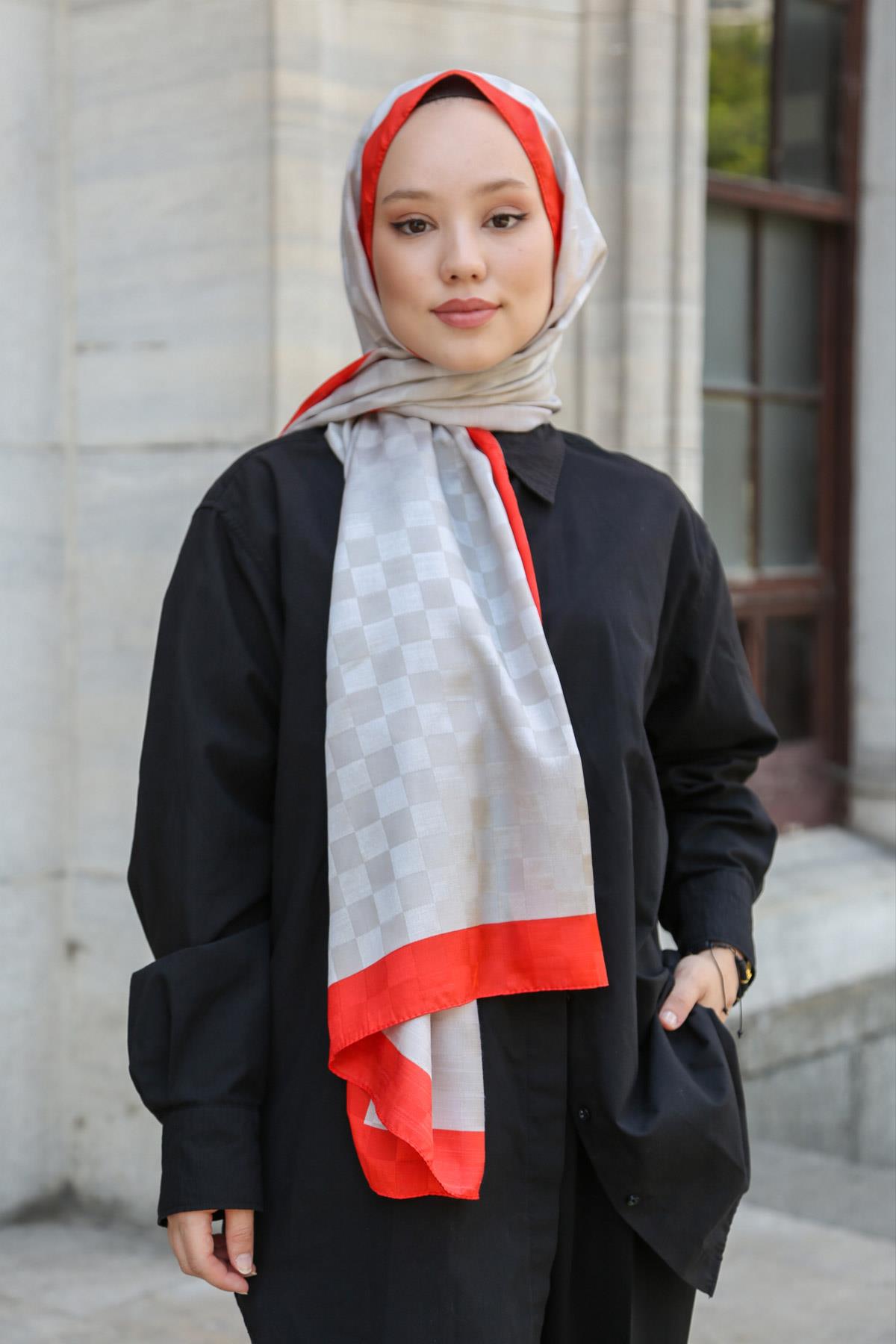 Hint İpek  Monogram Şal MONOV03-19