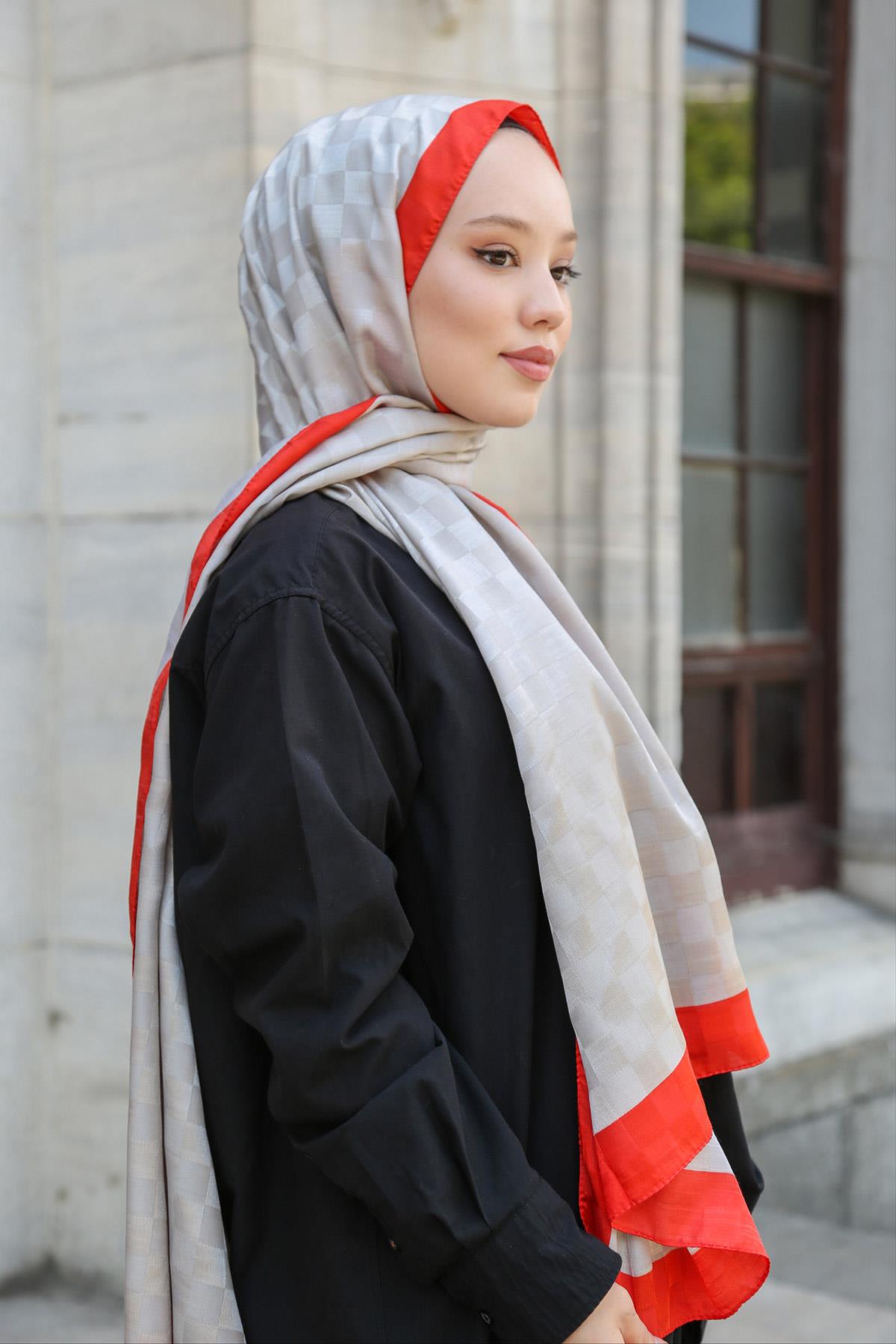 Hint İpek  Monogram Şal MONOV03-19