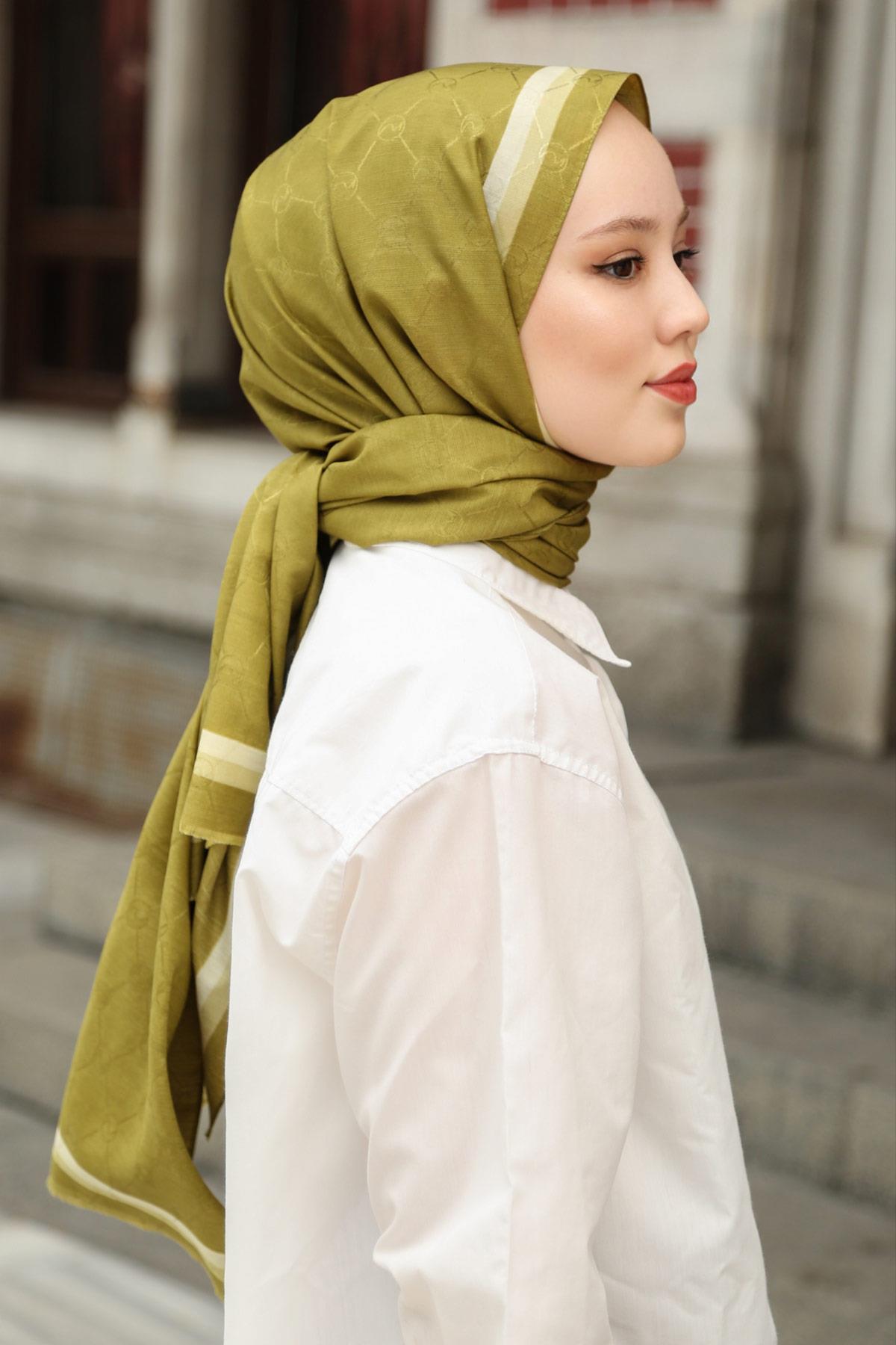Hint İpek  Monogram Şal MONOV04-17