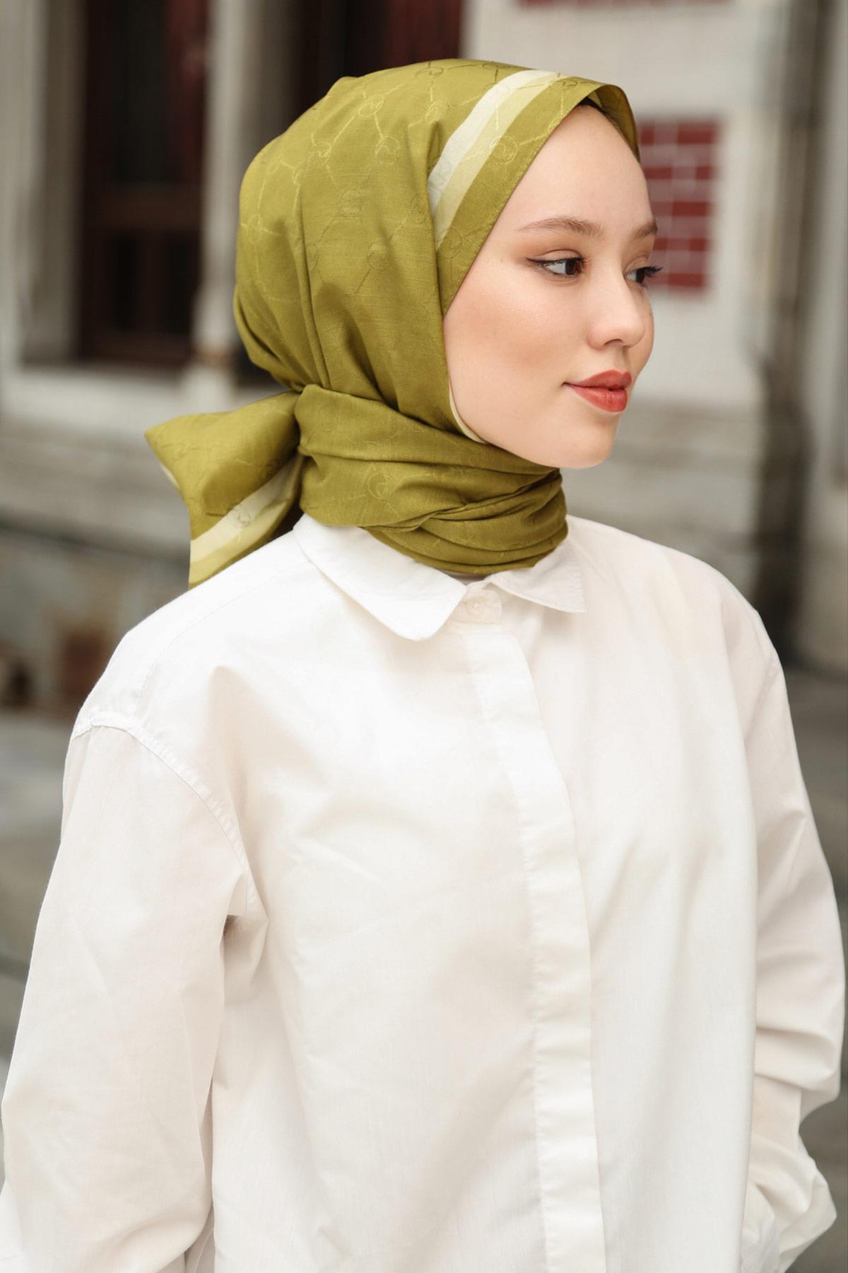 Hint İpek  Monogram Şal MONOV04-17