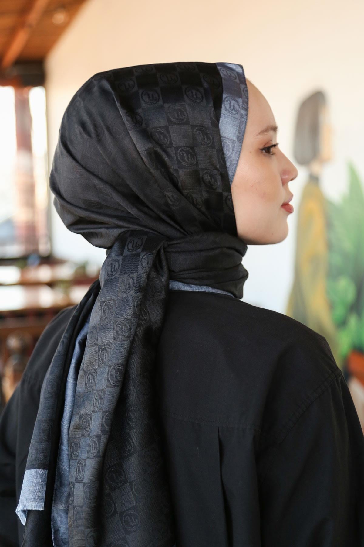 Hint İpek  Monogram Şal MONOV05-18