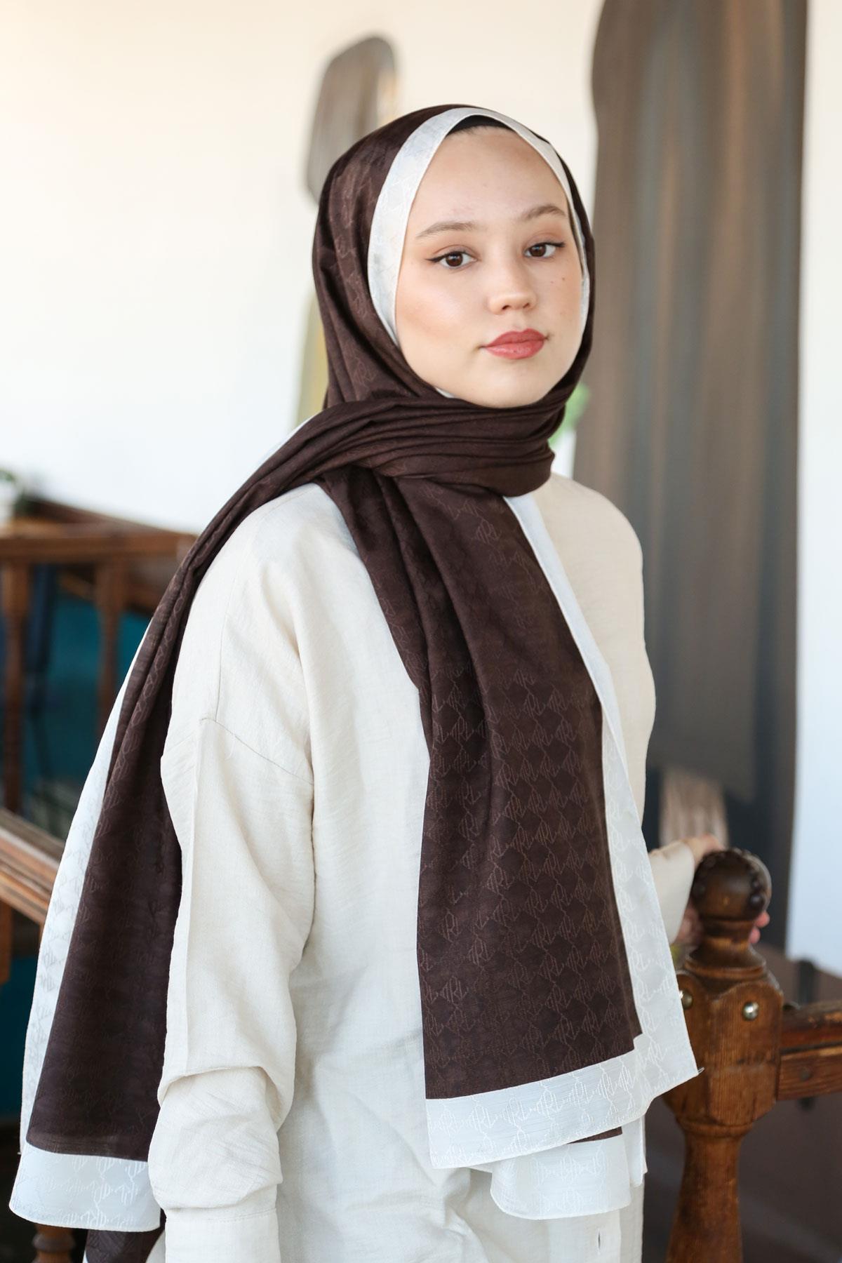 Hint İpek  Monogram Şal MONOV06-02