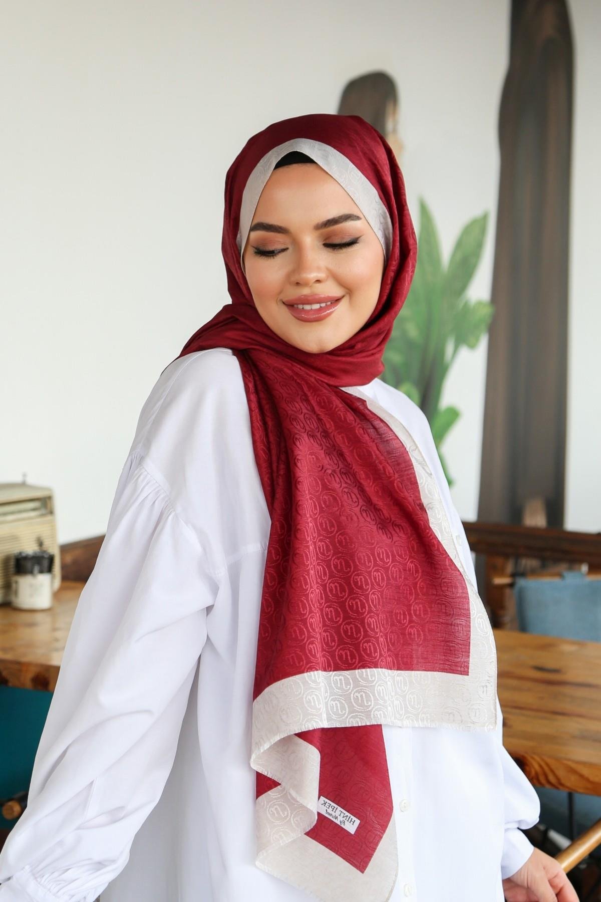 Hint İpek  Monogram Şal MONOV08-27