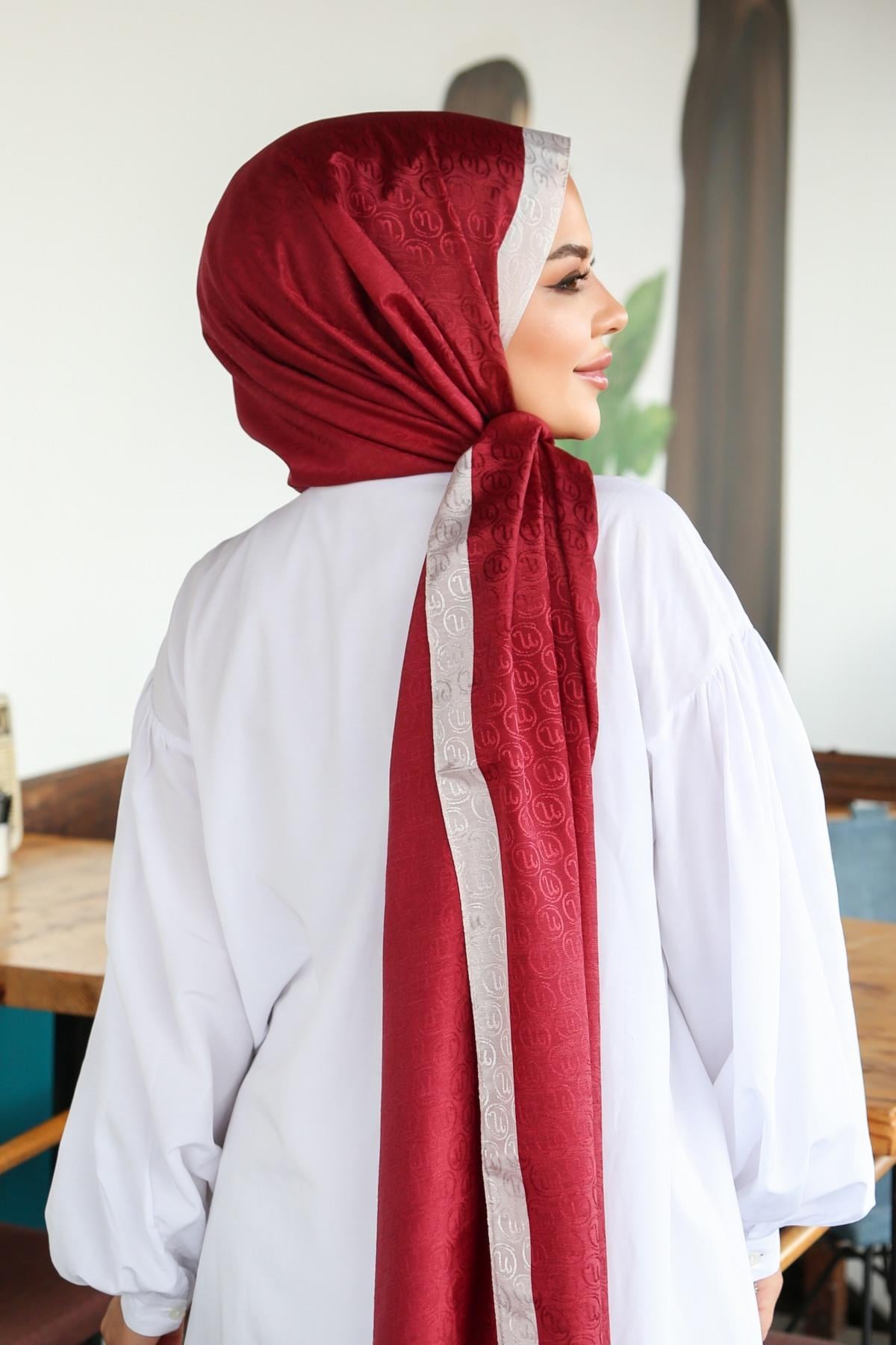Hint İpek  Monogram Şal MONOV08-27