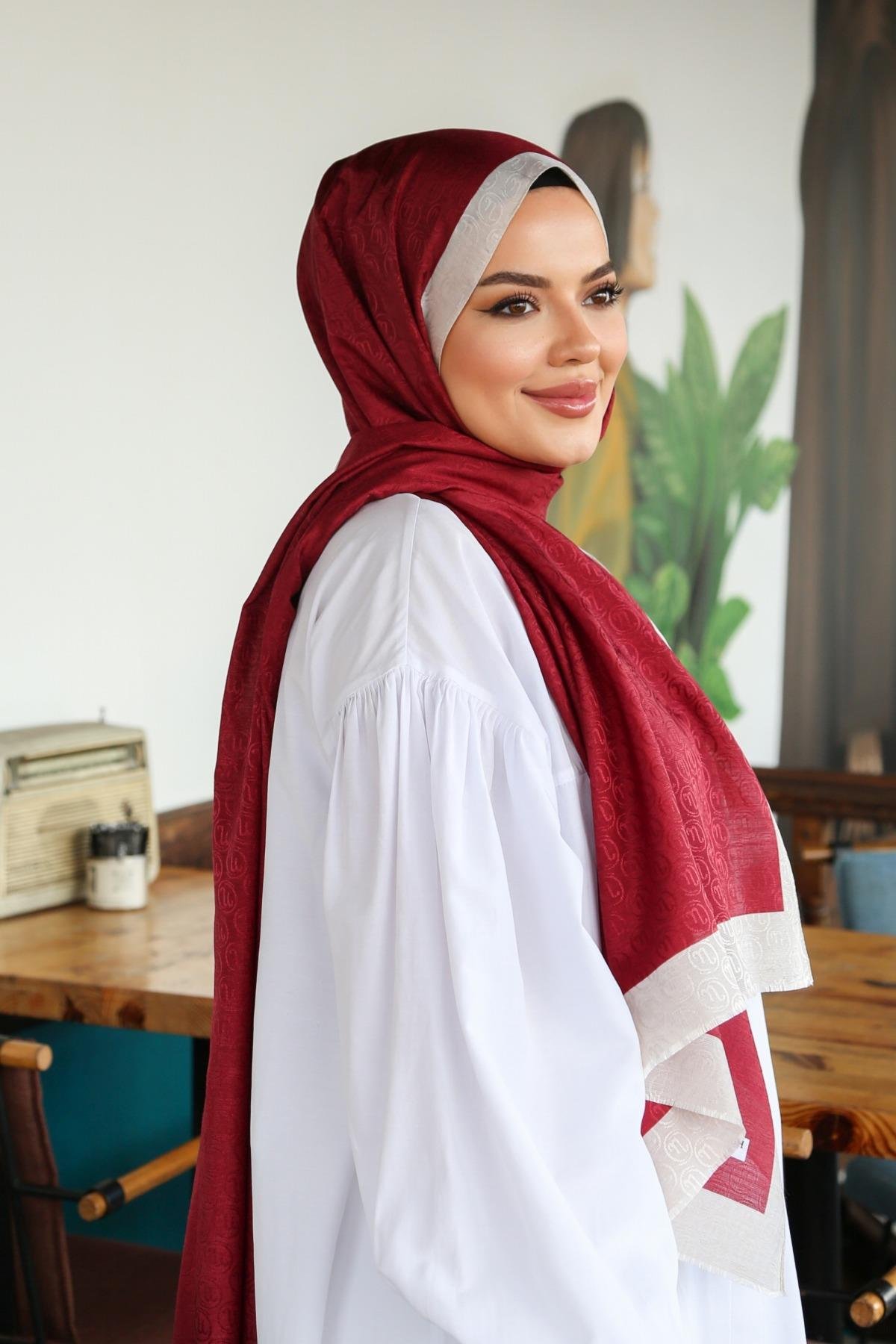 Hint İpek  Monogram Şal MONOV08-27