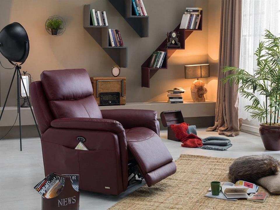 Letto Tv Koltuğu Bordo