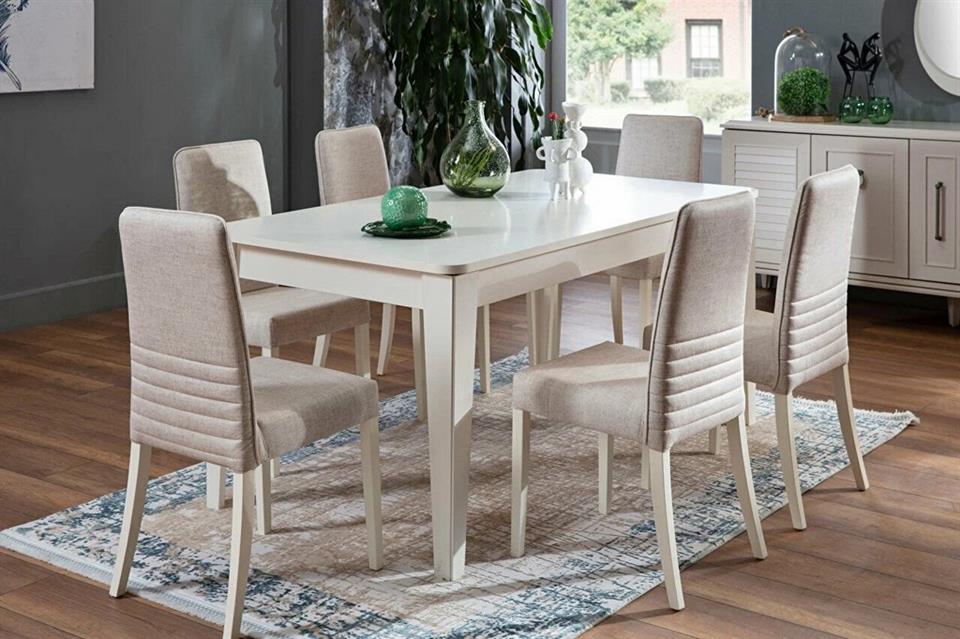 Vilza Sandalye 6158 2 li Krem Krem