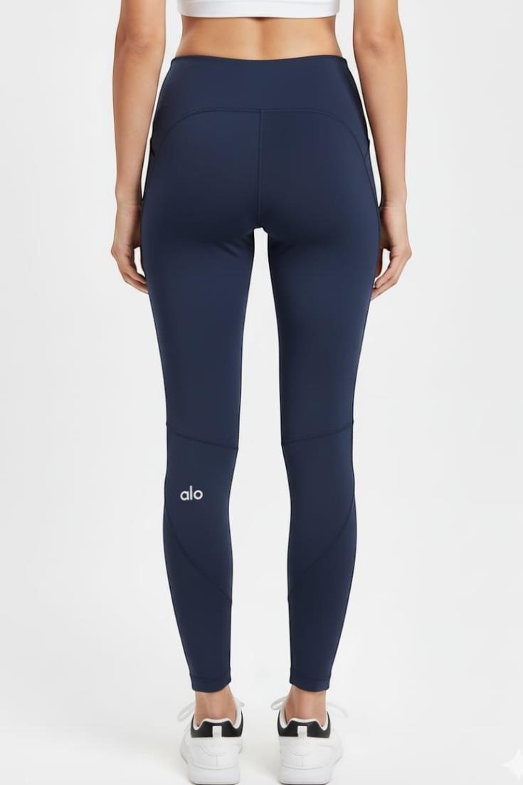 Alo Yoga Bağcıklı Lacivert Tayt