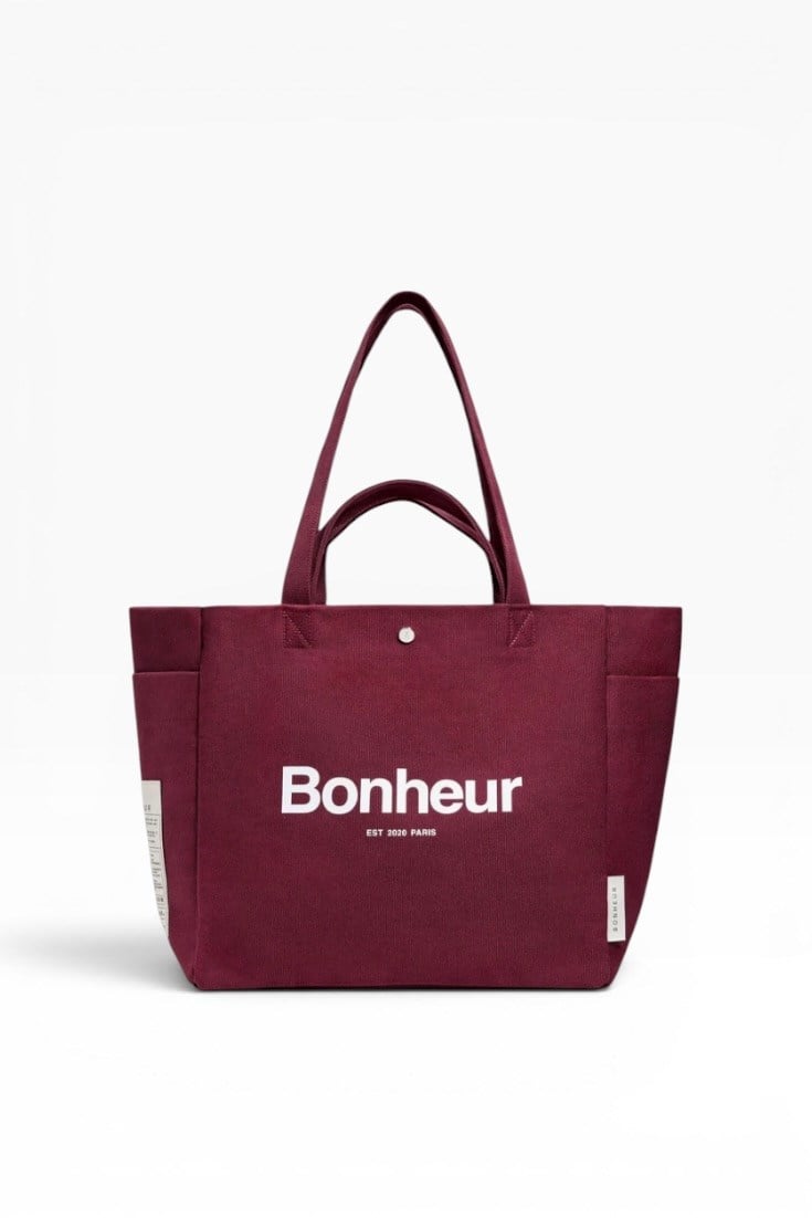 B+Bag N4 Kanvas Bordo Çanta