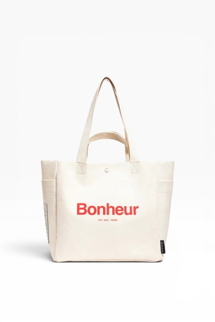 B+Bag N4 Kanvas Ekru Çanta