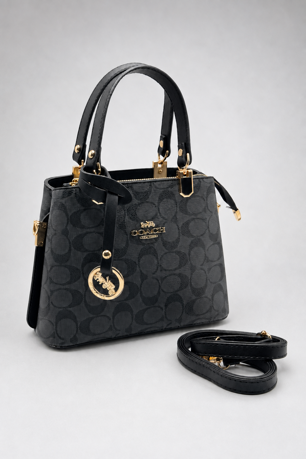 Coac Carry Siyah Monogram Çanta 