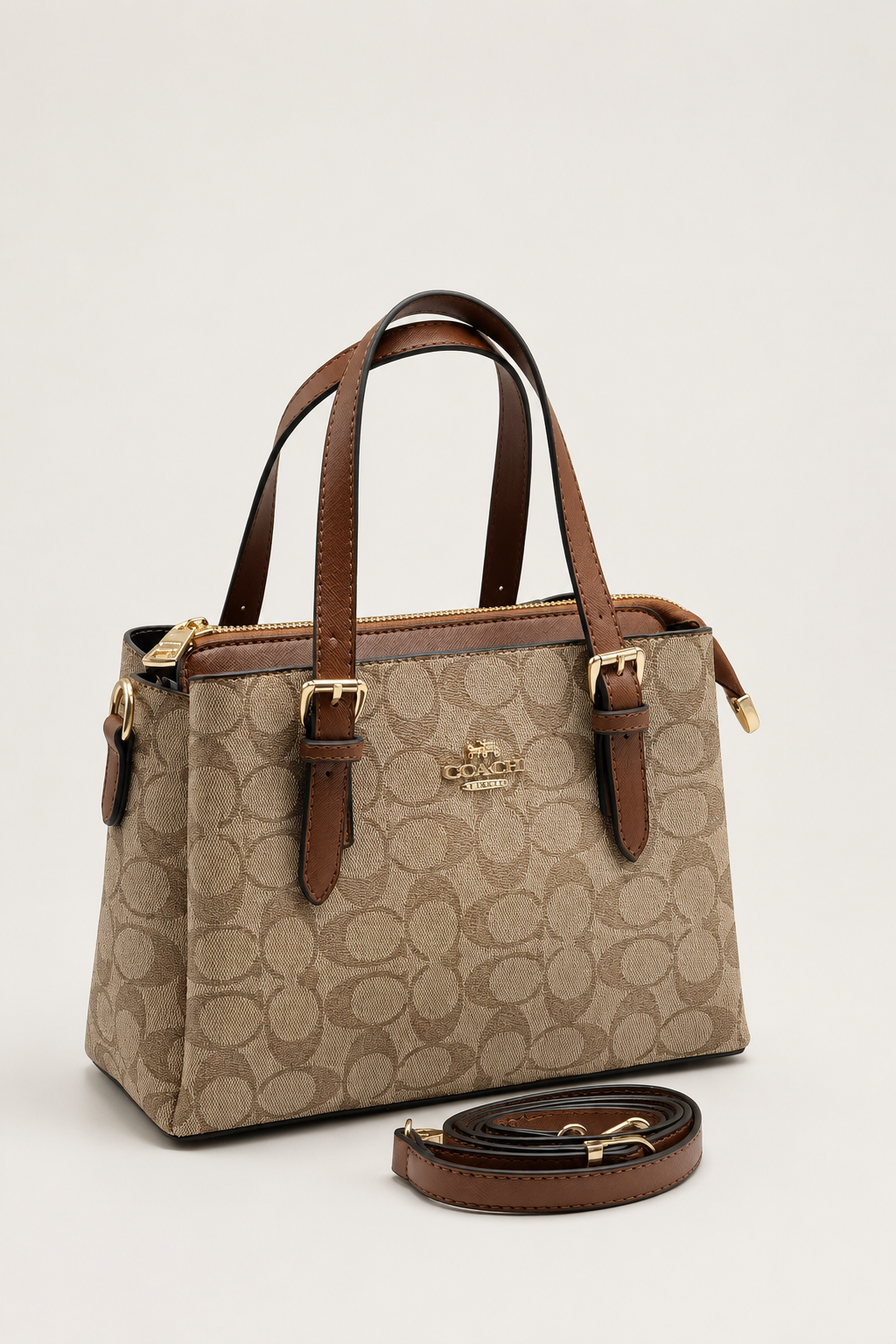 Coac Mon Vizon Monogram Kahverengi Detaylı