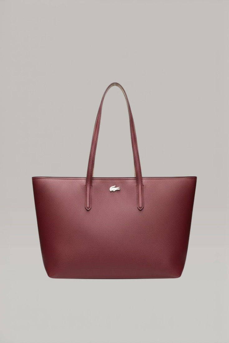 Lc Anna Shoulder Bordo Bej Fermuarlı