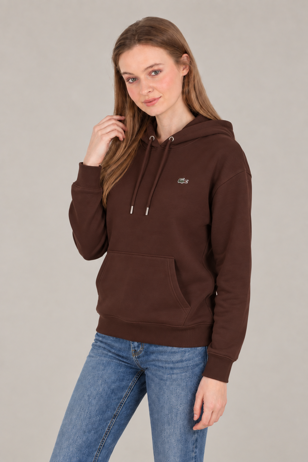 Lc Kapişonlu Modal Acı Kahve Sweatshirt