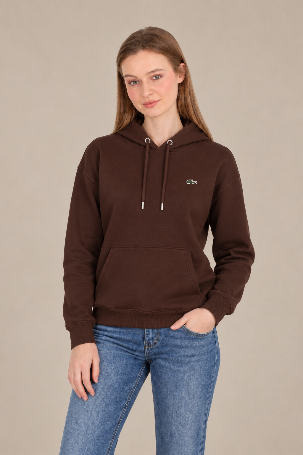 Lc Kapişonlu Modal Acı Kahve Sweatshirt