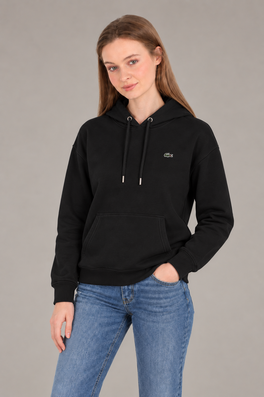 Lc Kapişonlu Modal Siyah Sweatshirt
