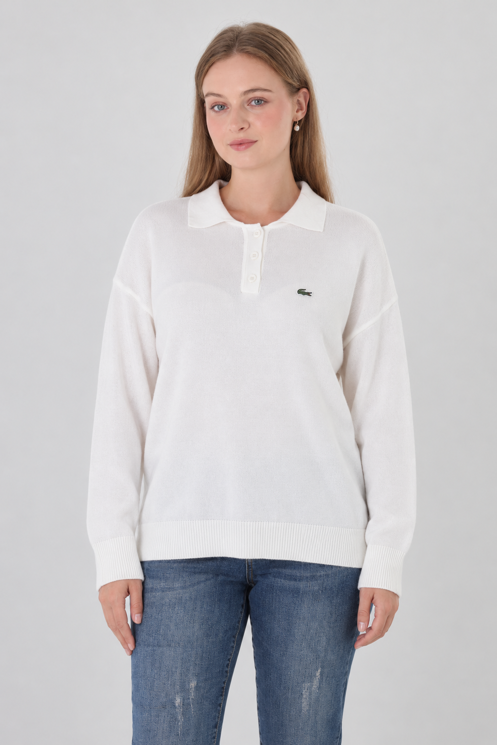 LC Polo Yaka Ekru Triko Kazak