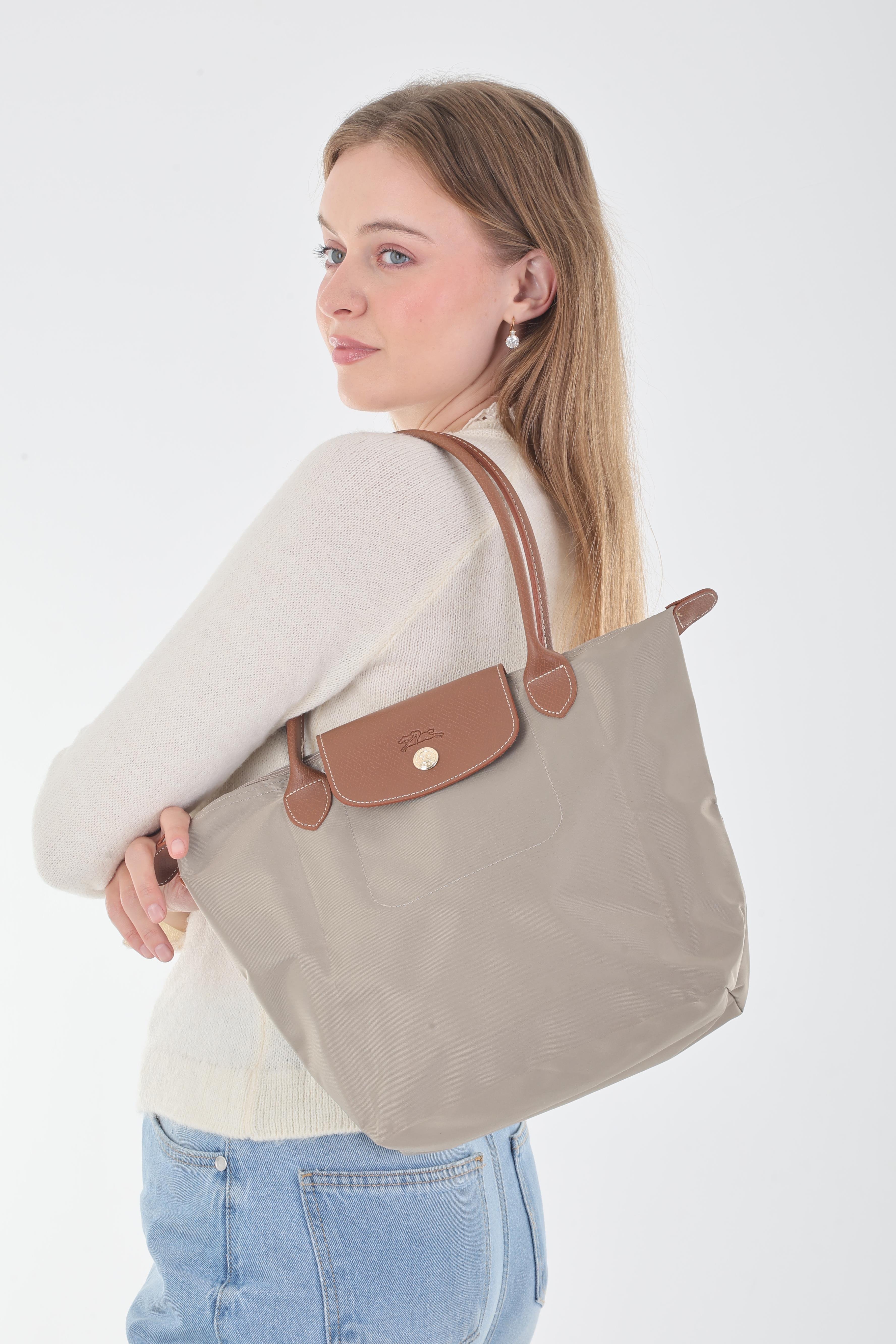 Longchamp Bej Medıum Boy Çanta