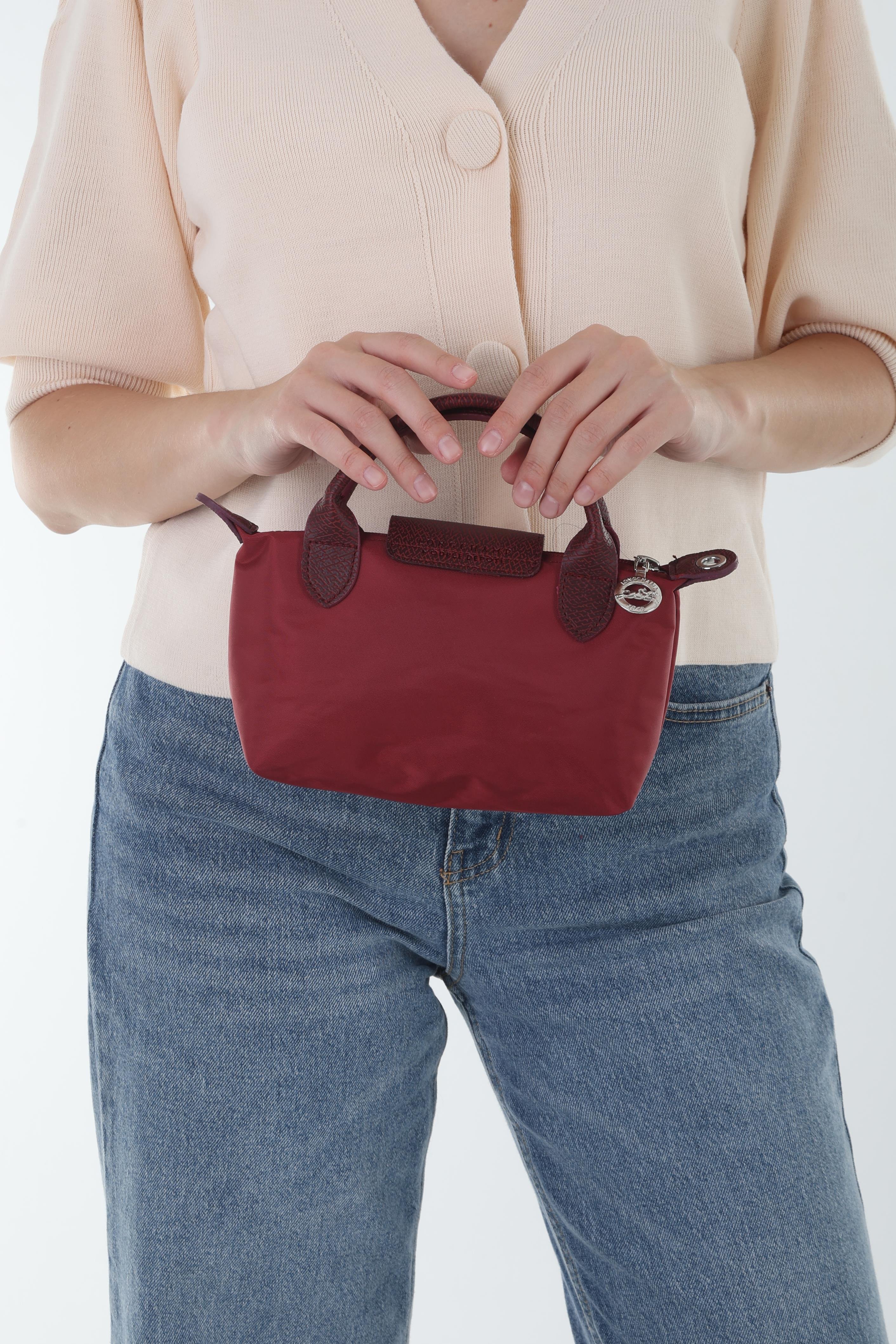 Longchamp Bordo Çift Saplı Çanta