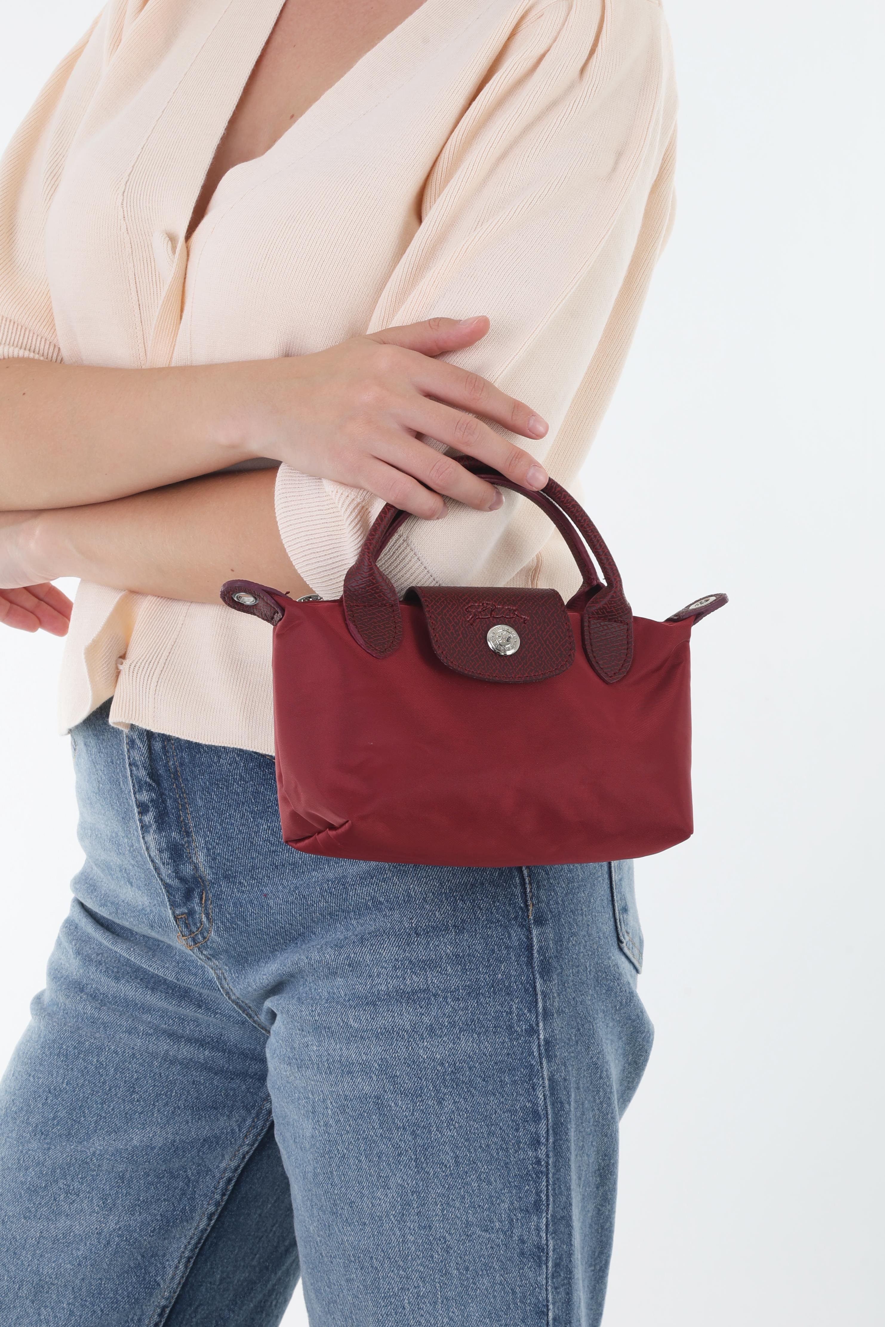 Longchamp Bordo Çift Saplı Çanta