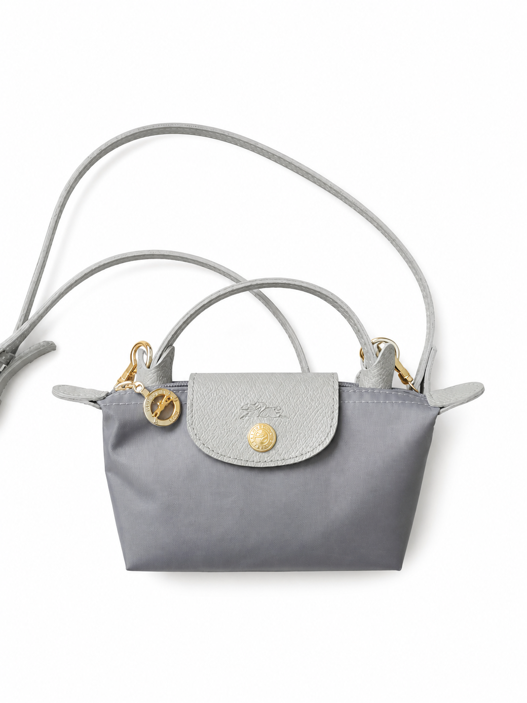 Longchamp Gri Xs Tek Renk Çanta