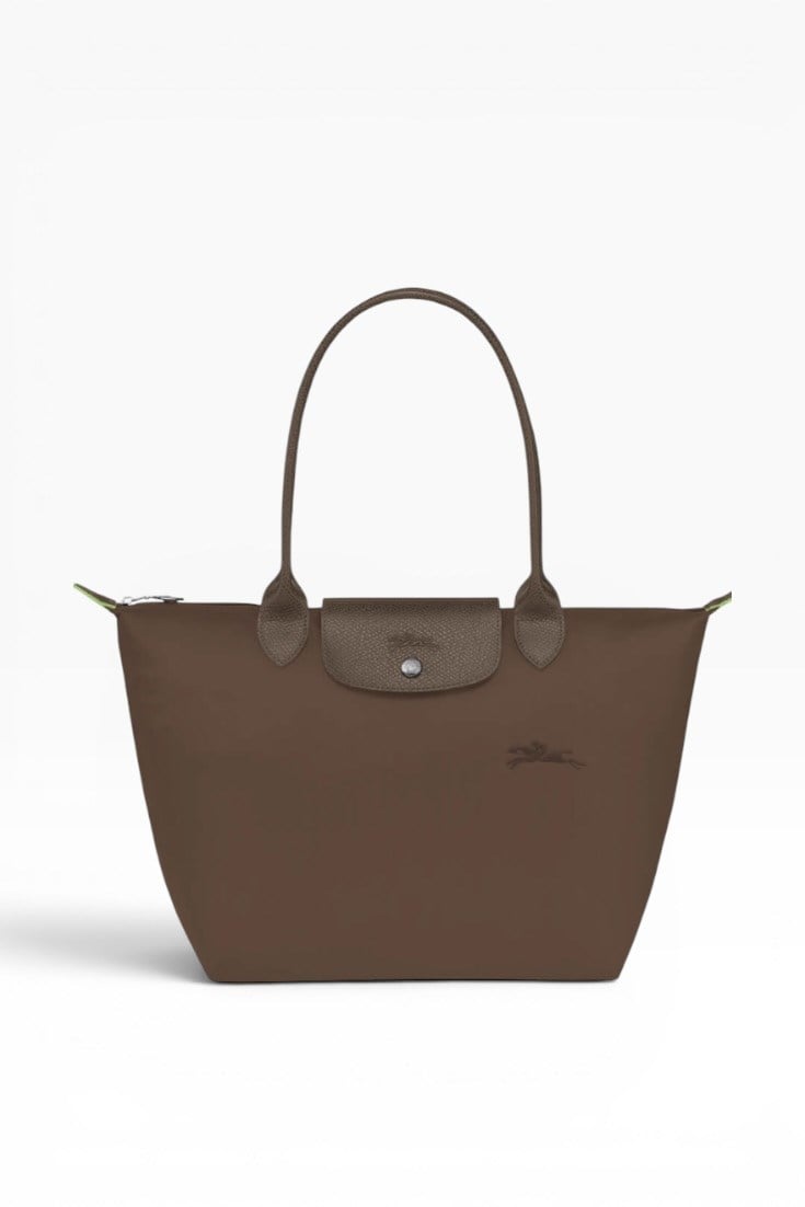 Longchamp Kahve Nakışlı Medium Çanta