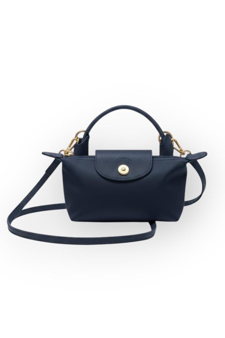 Longchamp Lacivert Kapaklı Lacivert Xs  Tek Saplı