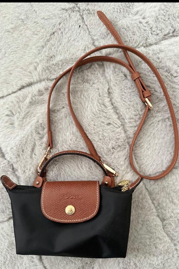 Longchamps Siyah Uzun Askılı