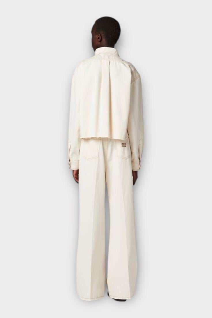 Miu Miu Denim Ekru Gömlek