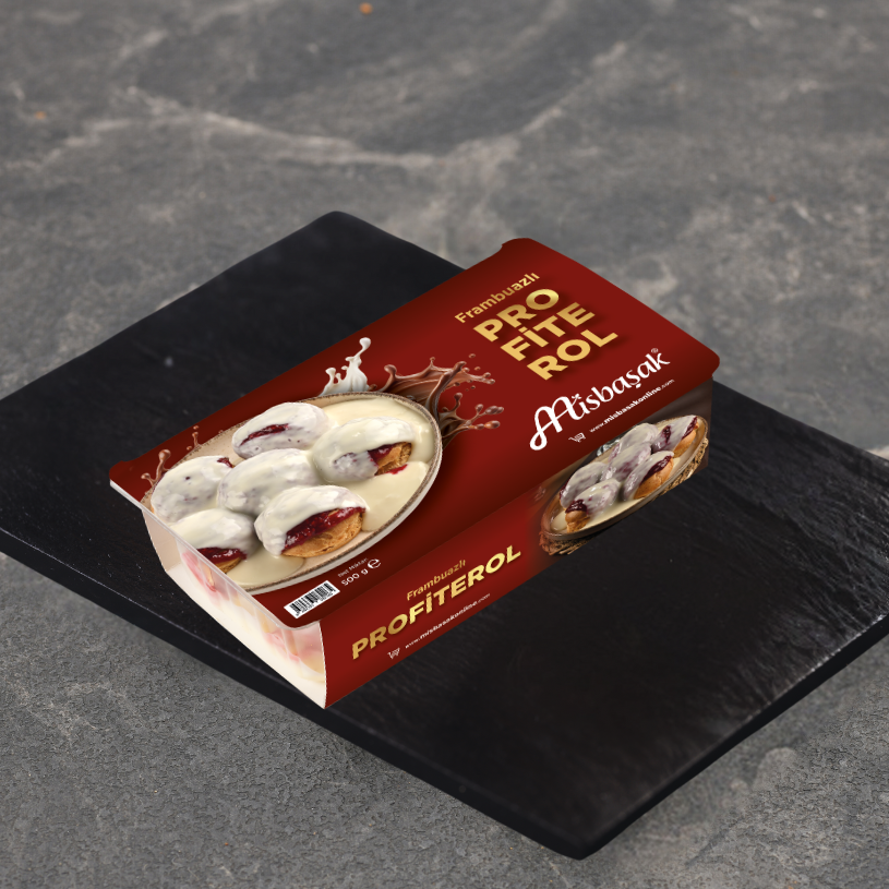 Profiterol Frambuazlı