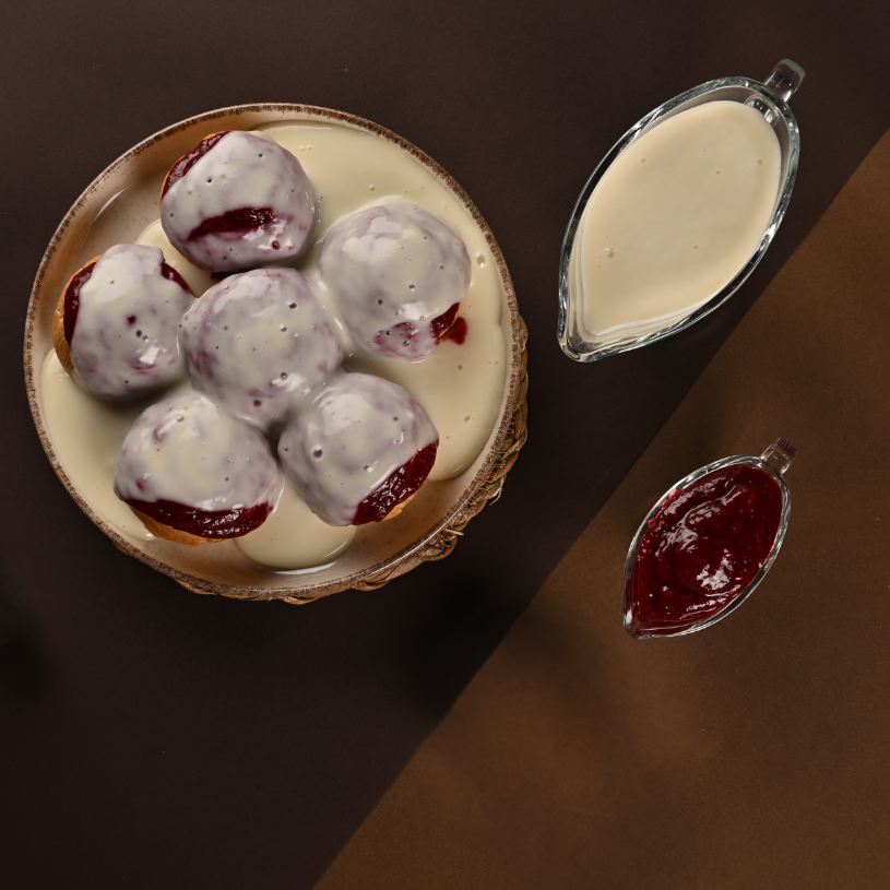 Profiterol Frambuazlı