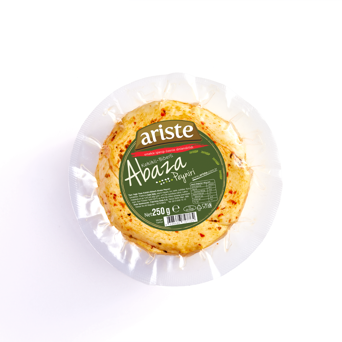 Kekikli Biberli Abaza Peyniri 250 gr – Dinlendirilmiş