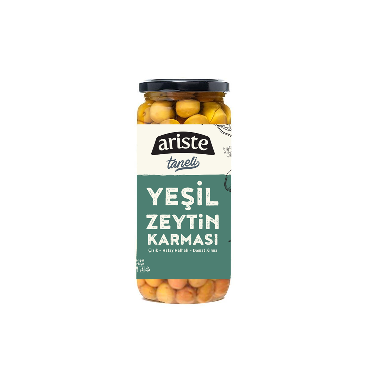 TANELİ YEŞİL ZEYTİN KARMASI 300 GR