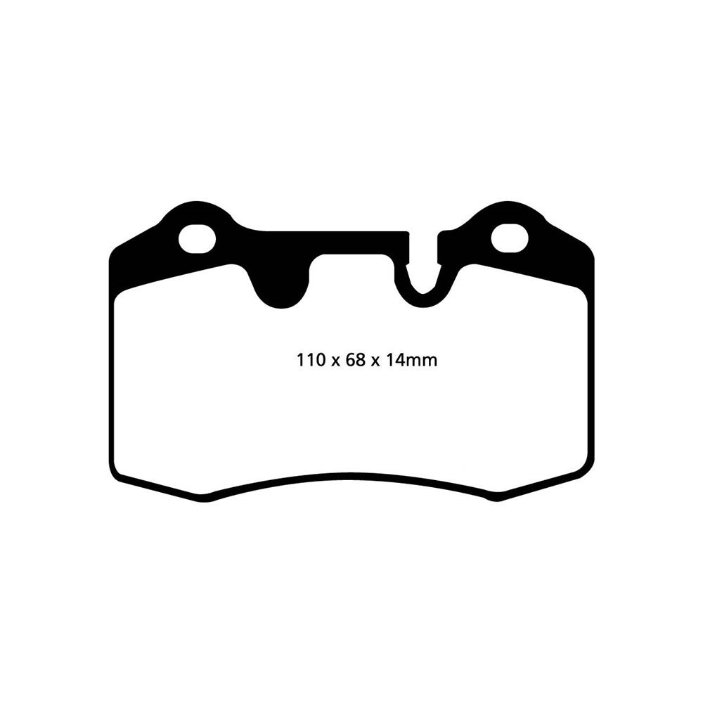 EBC YELLOW BRAKE PADS ASTON MARTIN DB9, FERRARI 360,F430