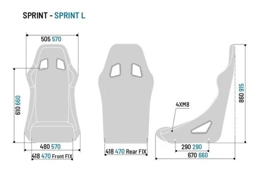 SPARCO KOLTUK SEAT SPRINT  2019 SİYAH