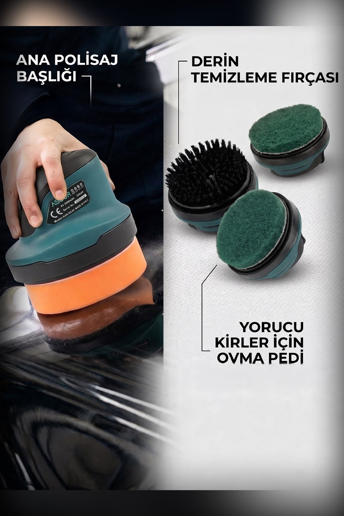 ASSUR 4V Akülü Mini Zımpara Polisaj ve Parlatma Makinesi