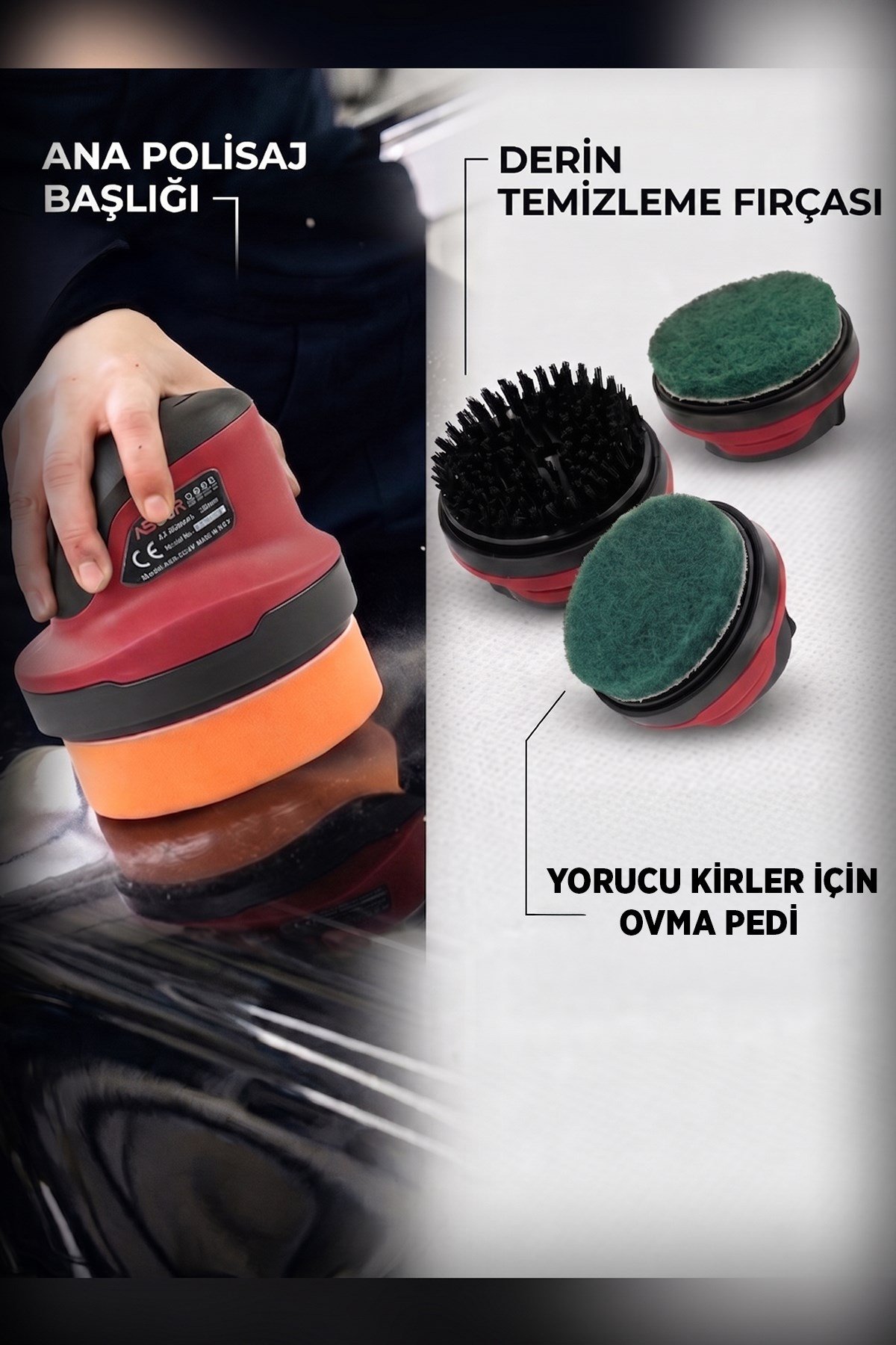 ASSUR 4V Akülü Mini Zımpara Polisaj ve Parlatma Makinesi