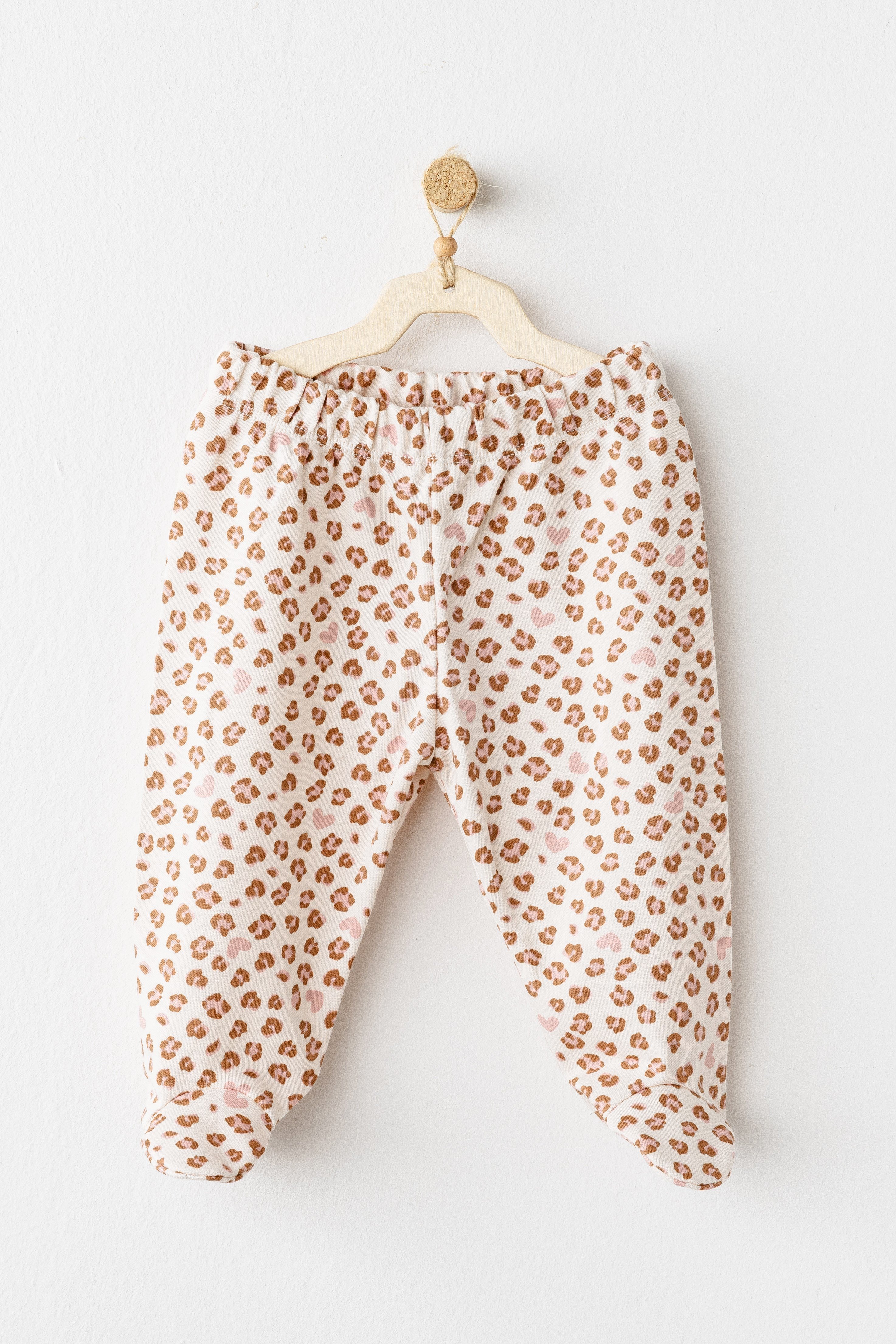 Hastane Çıkışı SetleriAndywawa %100 Pamuk 10lu Set Leopard Ekru
