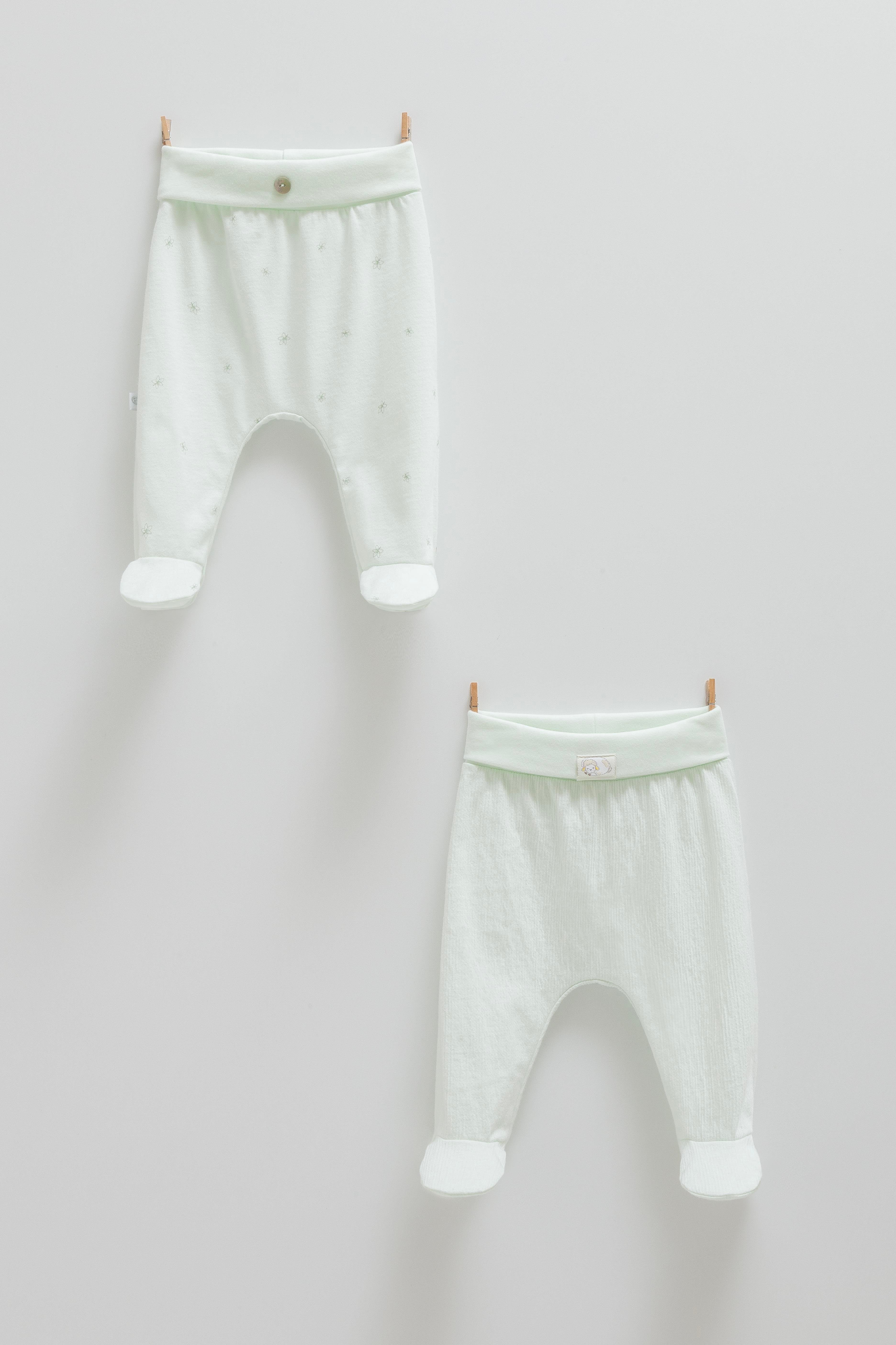 Çıtçıtlı Badi, Tek AltBarletta Beti Premium 2li Tek Alt Pantolon Yeşil
