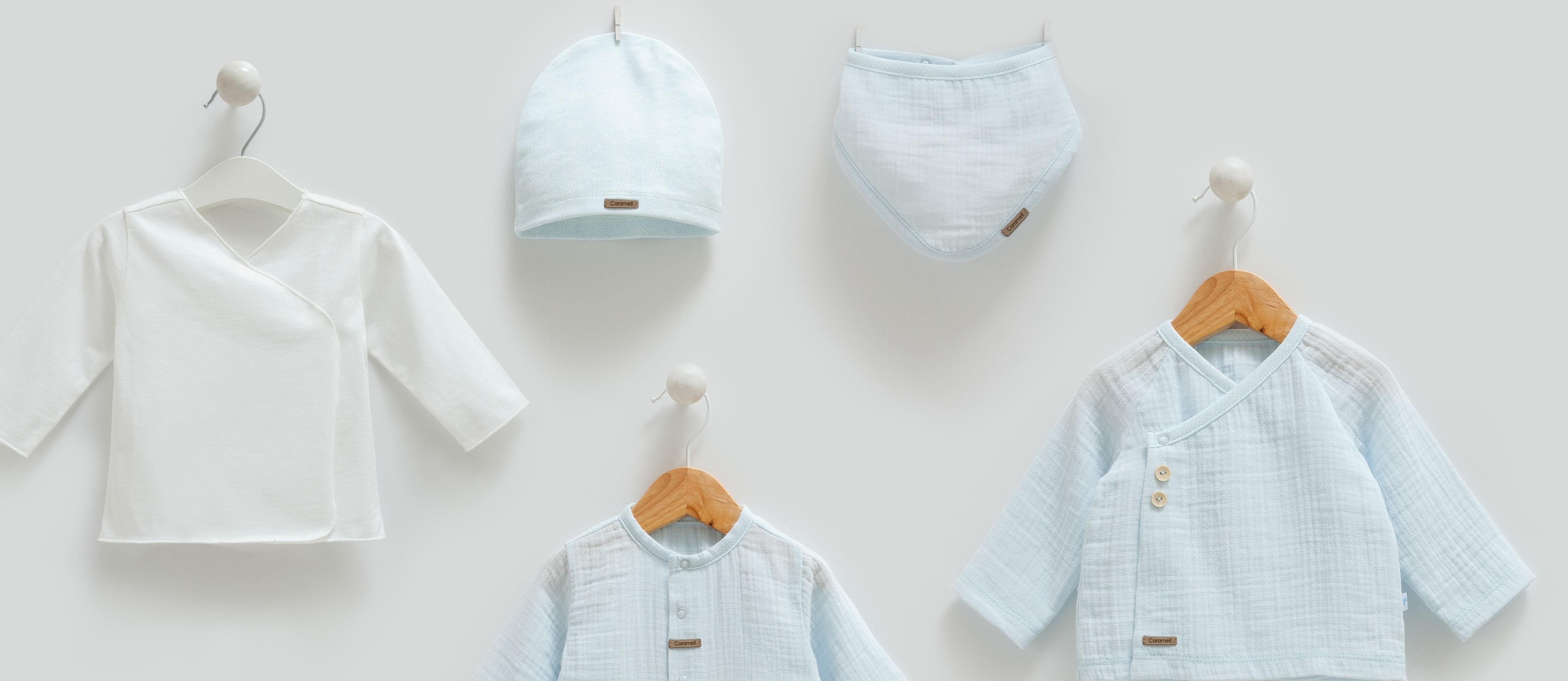 Hastane Çıkışı SetleriBebellia Müslin Erkek Bebek Premium 10lu Set Mavi