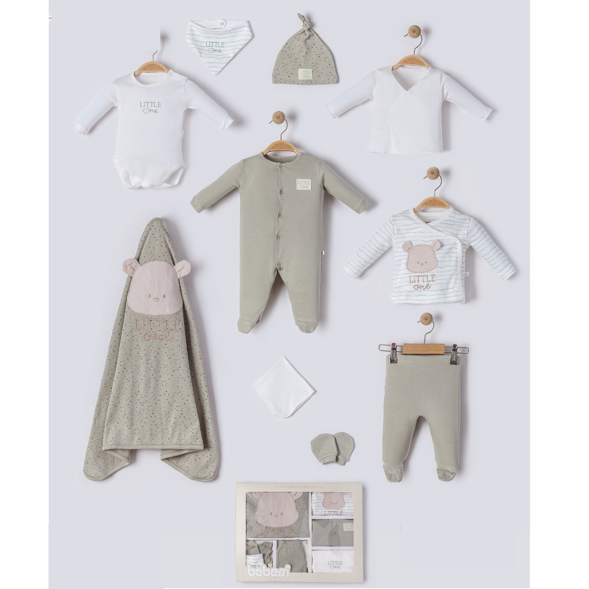 Hastane Çıkışı SetleriBebessi Little One Erkek 10'lu Set Yeşil