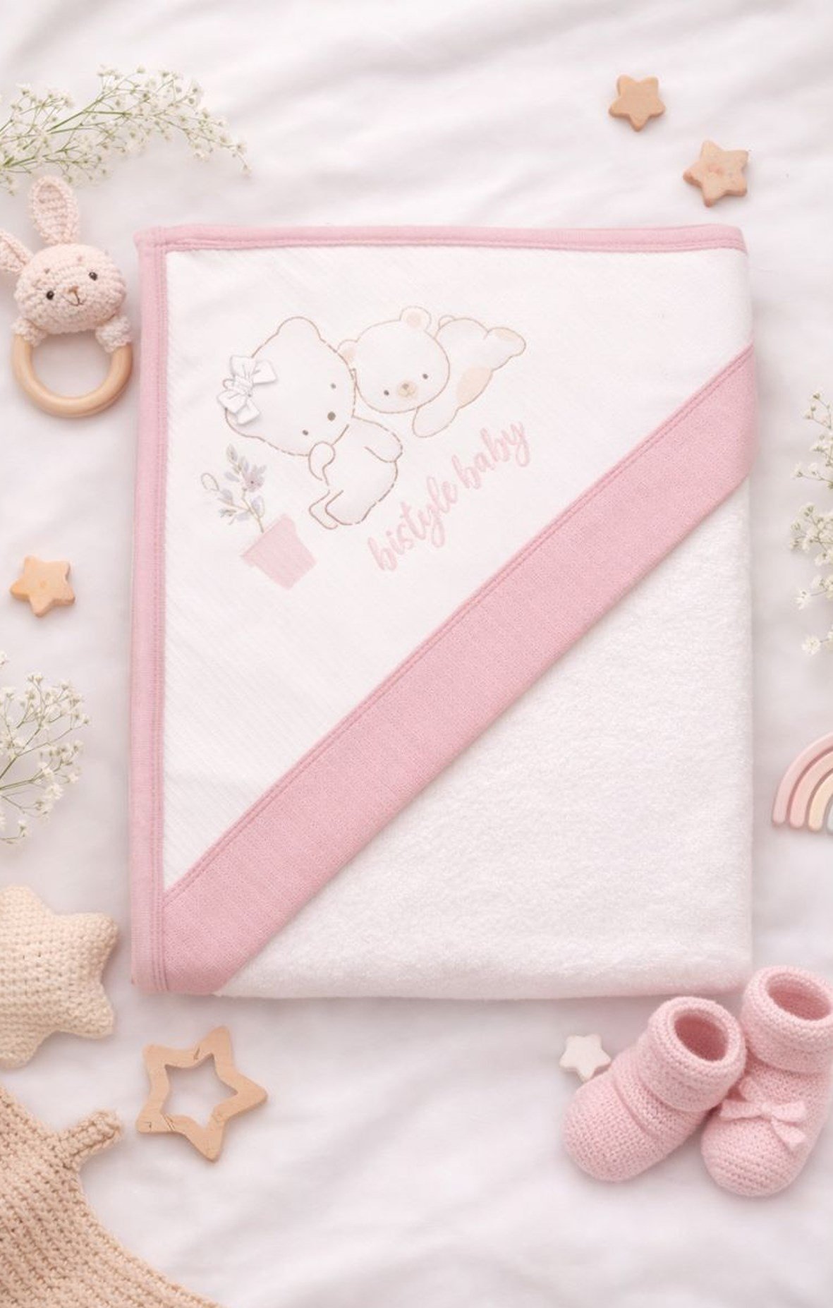 Havlu | Bornoz SetleriBistyle GOTS Sertifikalı Banyo Havlusu Pembe
