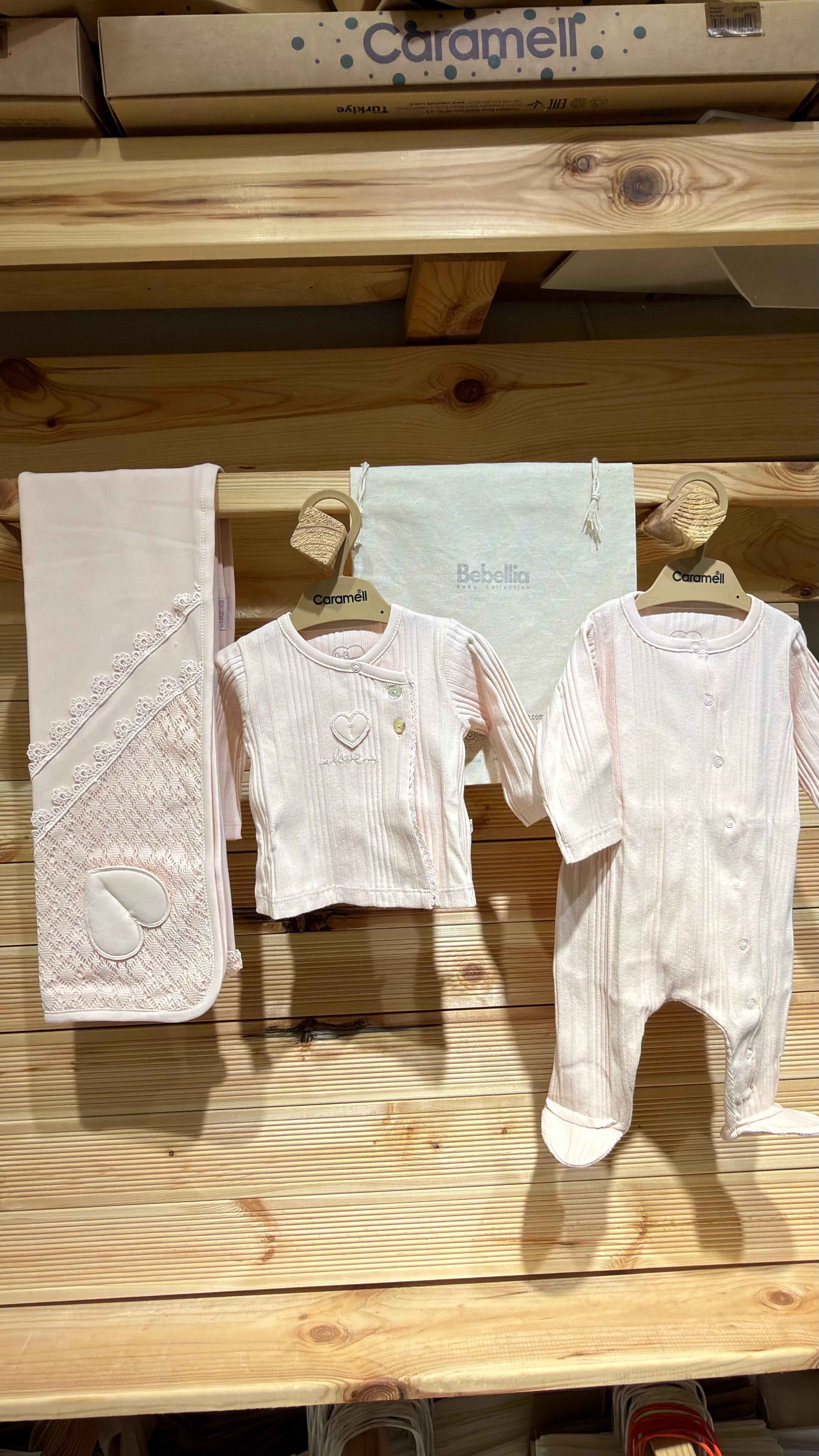 Hastane Çıkışı SetleriCaramell %100 Pamuk Beti Kız 10lu Set Pembe
