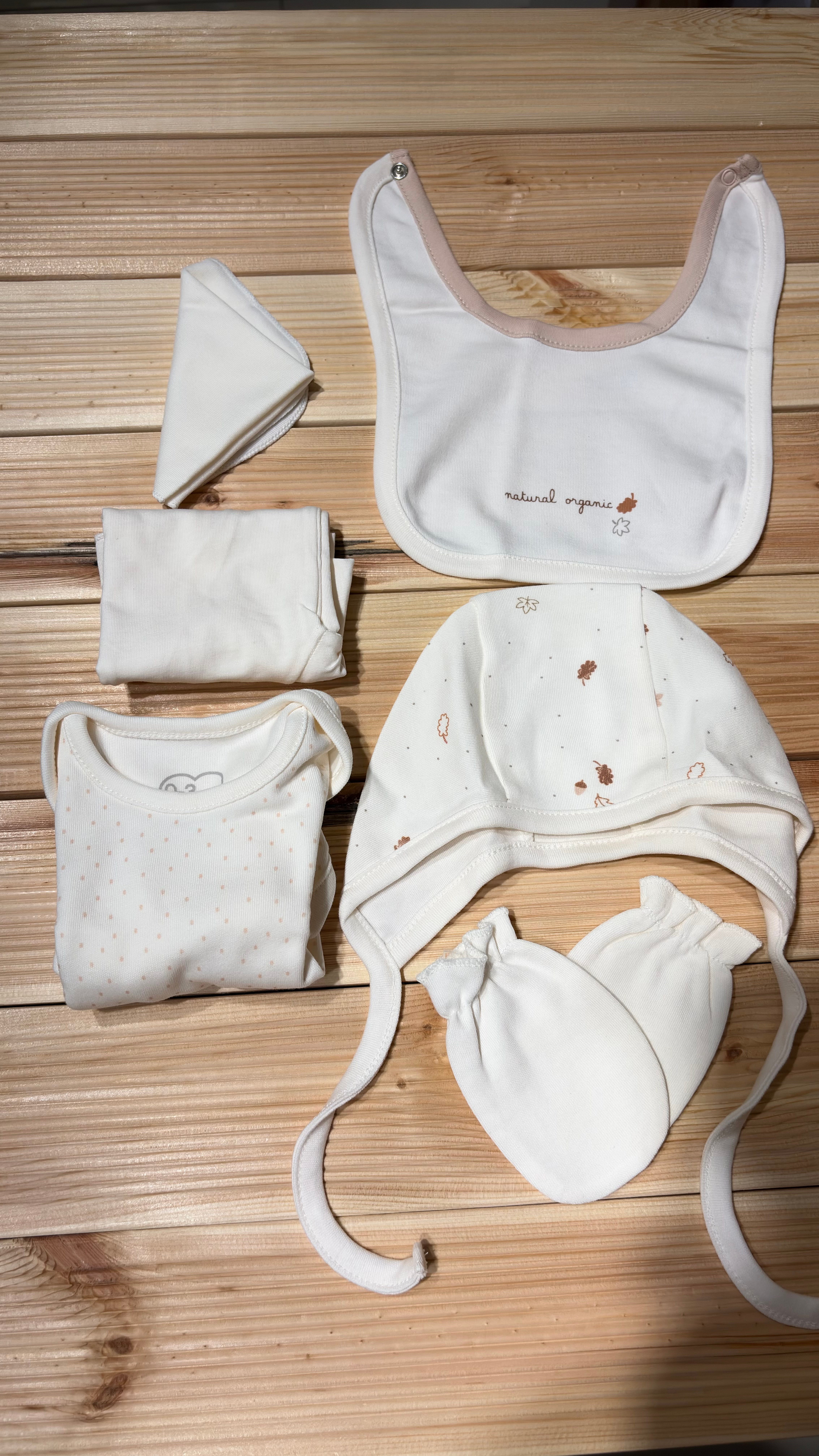 Hastane Çıkışı SetleriCaramell %100 Pamuk Organik 10lu Set Unisex
