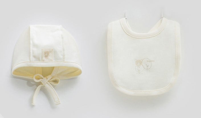 Hastane Çıkışı SetleriCaramell %100 Pamuk Ters Dikişli 10lu Unisex Set Ekru 