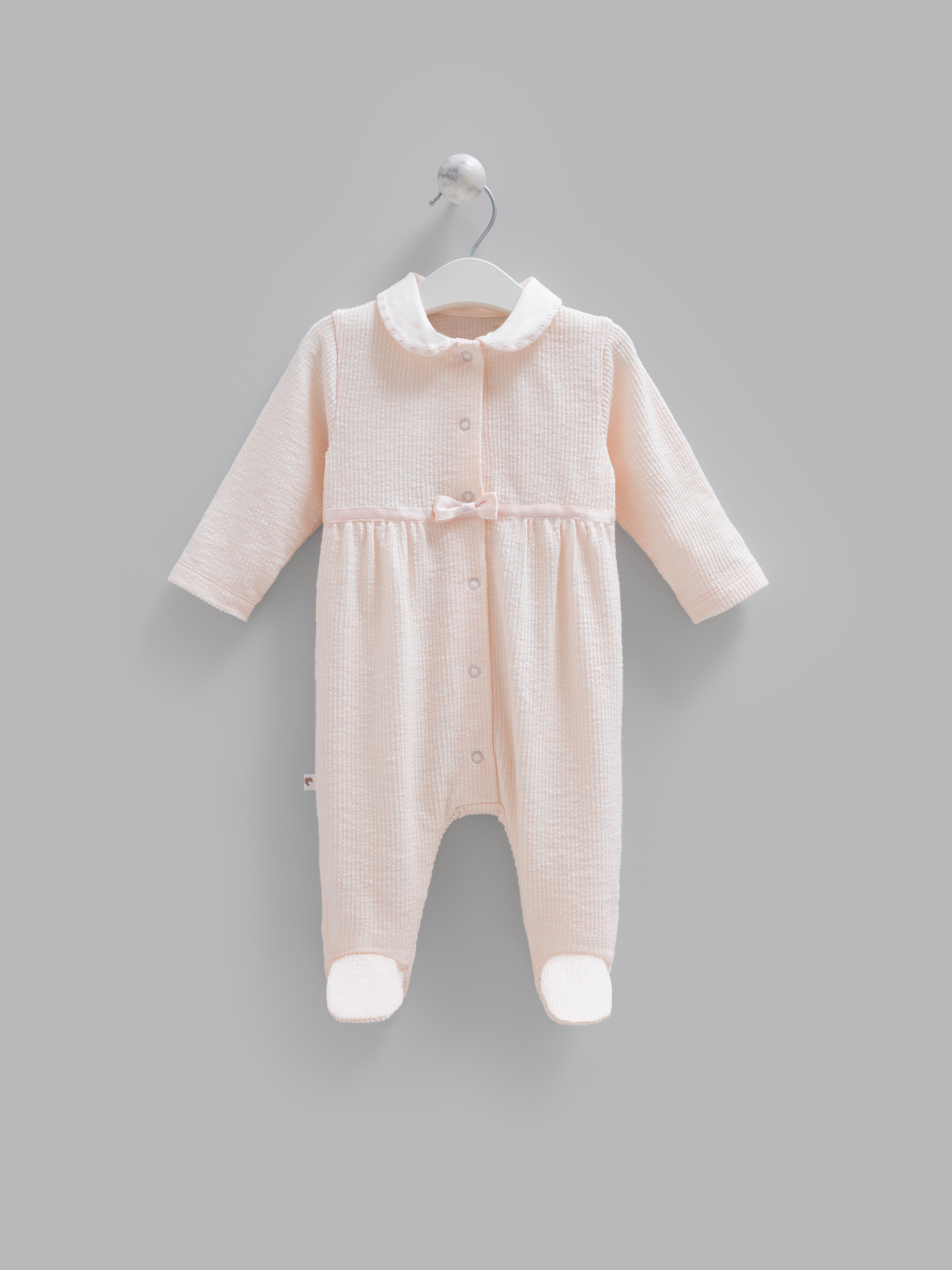 Bebek TulumCaramell Beti Premium Kız Tulum Somon