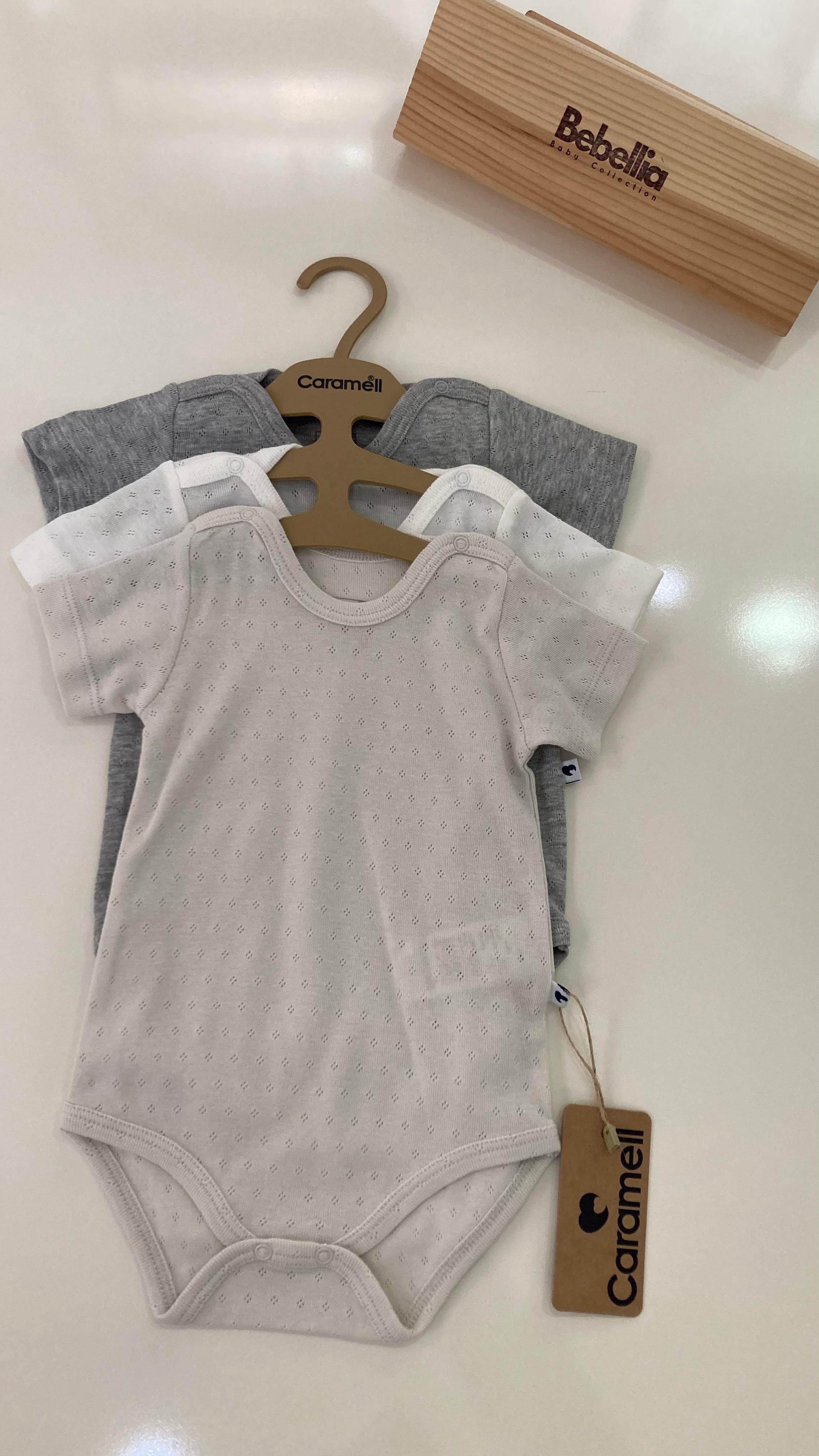 Çıtçıtlı Badi, Tek AltCaramell Kısakol Çıtçıtlı 3lü Badi Ekru