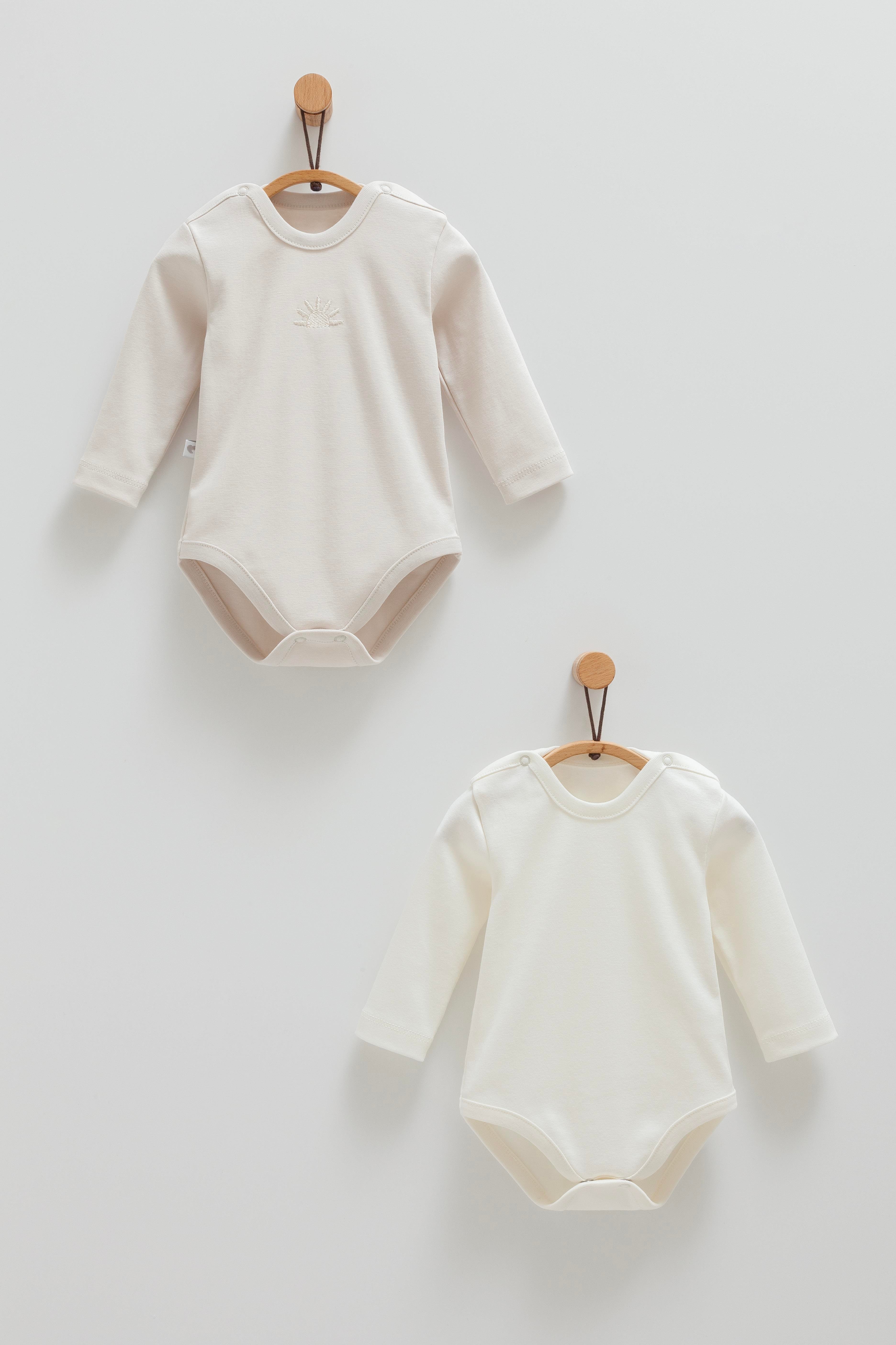 Çıtçıtlı Badi, Tek AltCaramell Napoli Unisex 2li Çıtçıtlı Badi Gri