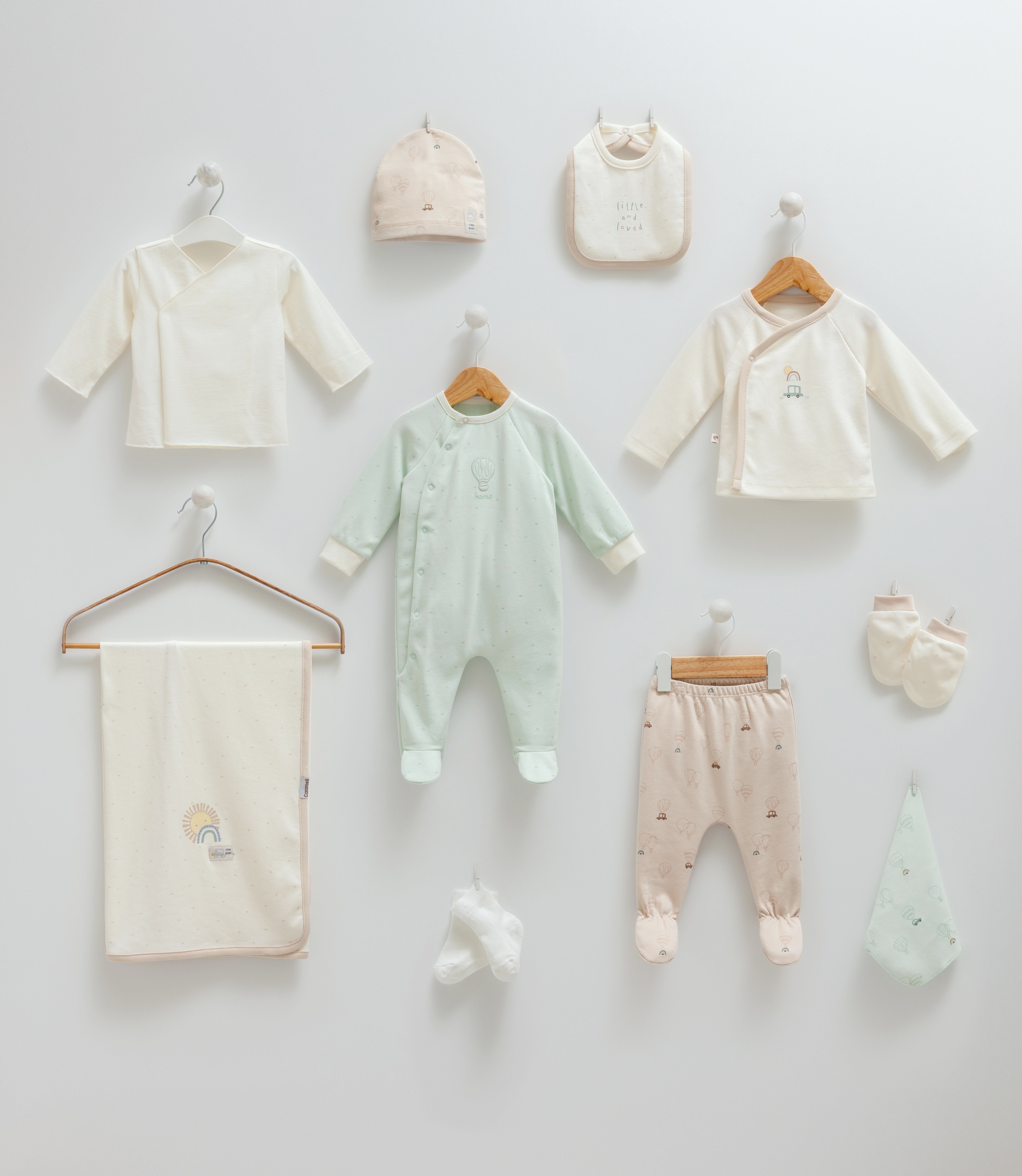 Hastane Çıkışı SetleriCaramell Premium 10lu Set Giulia Beti Bej