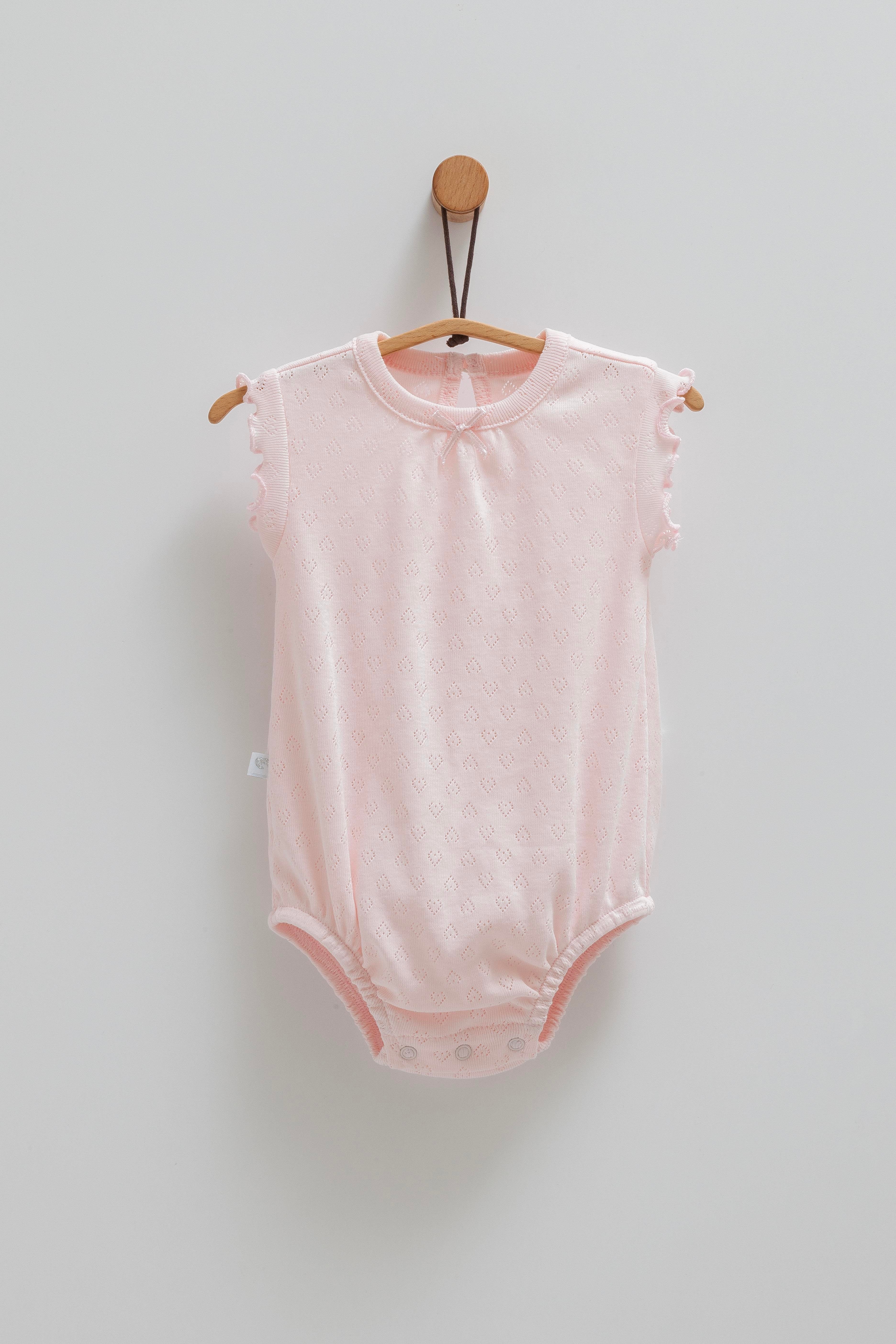 Çıtçıtlı Badi, Tek AltCaramell Yazlık Sıfır Kol Badi Pembe